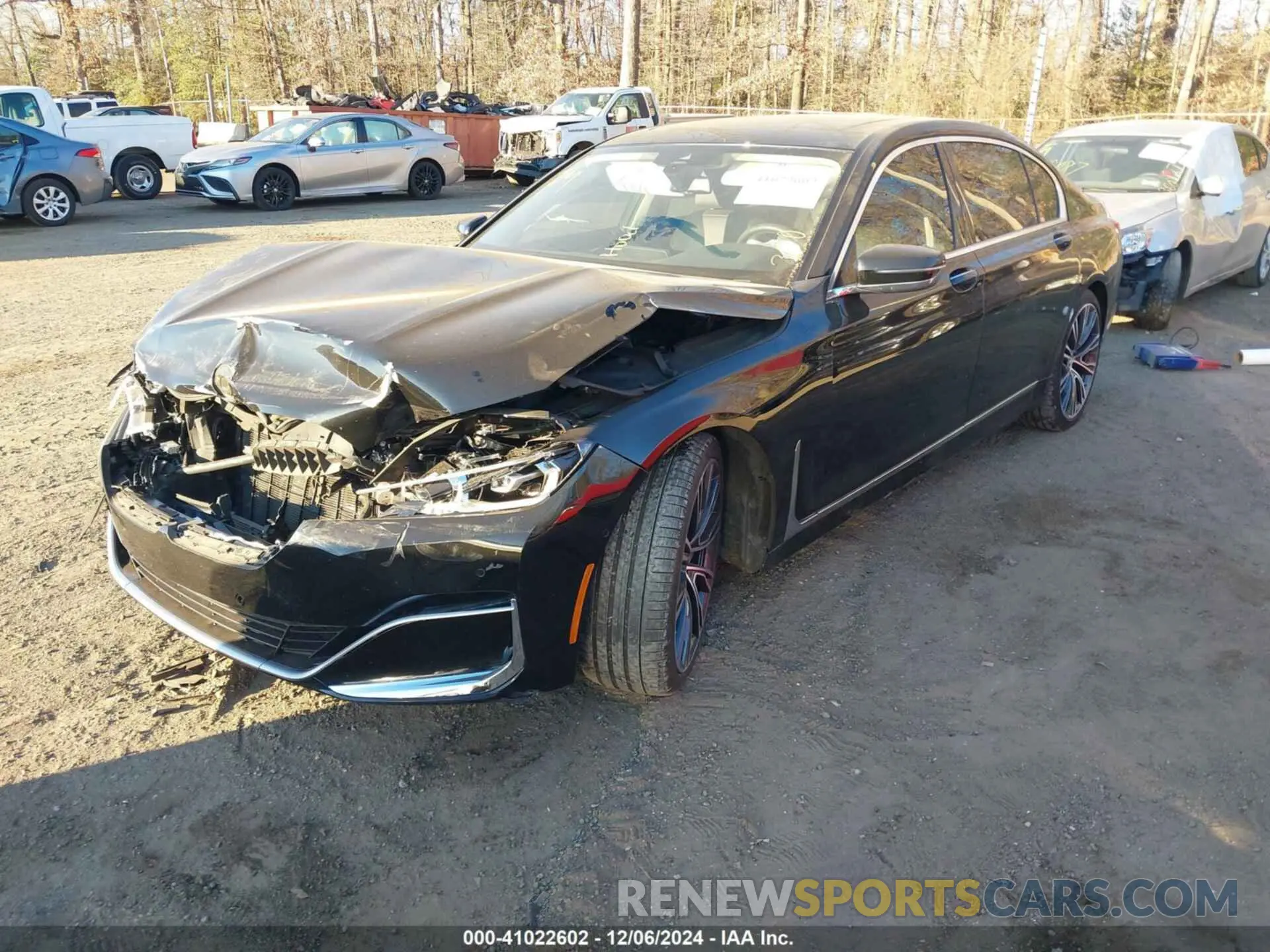 2 Фотография поврежденного автомобиля WBA7T2C03MCF93306 BMW 740I 2021
