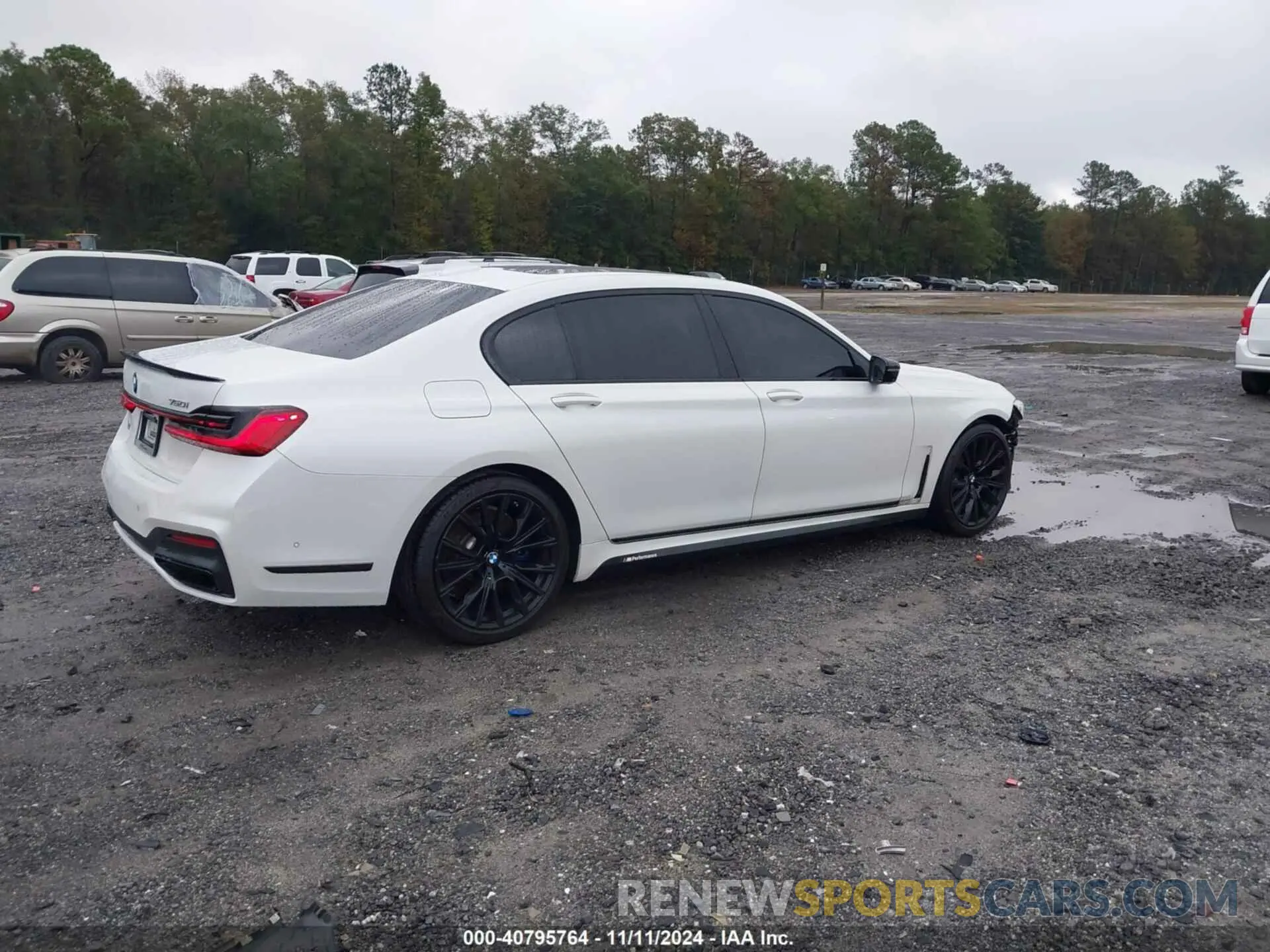 4 Фотография поврежденного автомобиля WBA7U2C09LGM27356 BMW 750I 2020