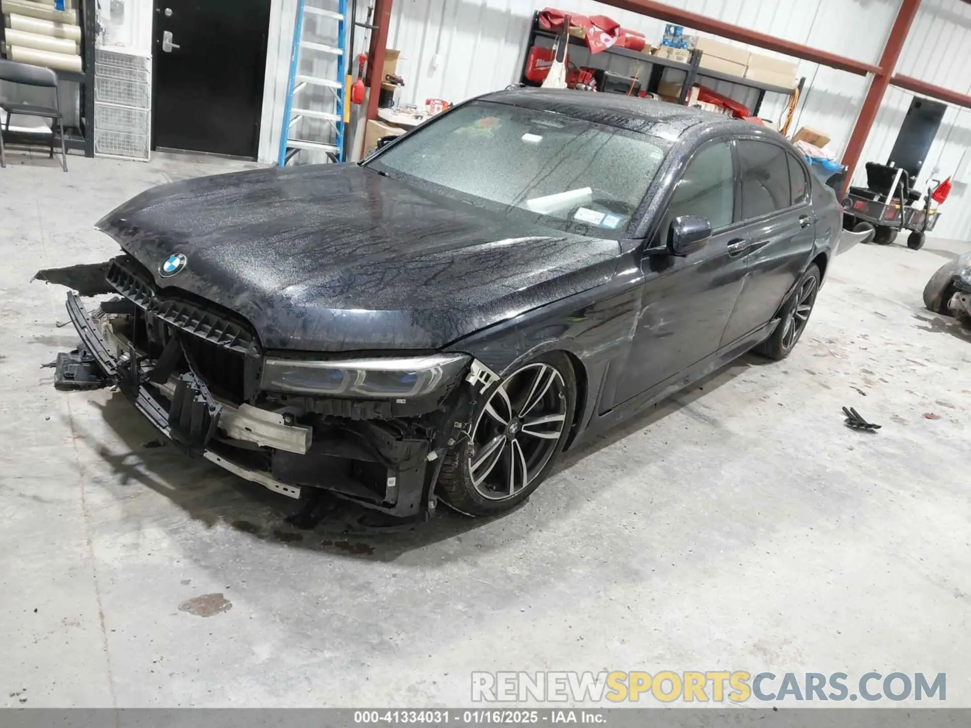 2 Фотография поврежденного автомобиля WBA7U2C0XLGJ59658 BMW 750I 2020