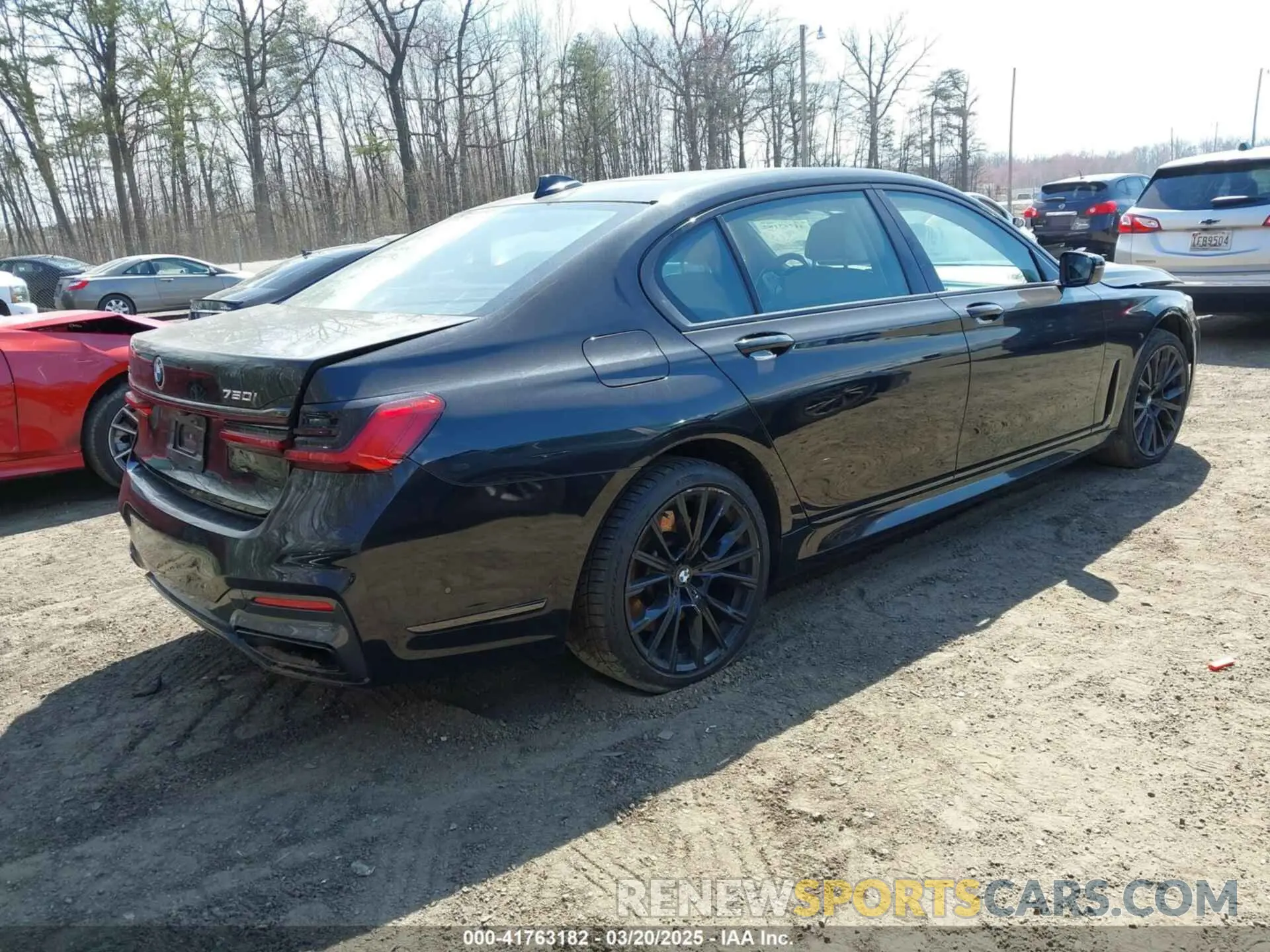 4 Фотография поврежденного автомобиля WBA7U2C05MCF72521 BMW 750I 2021