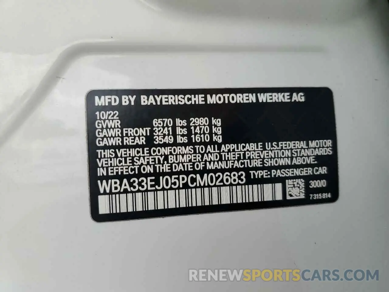 12 Фотография поврежденного автомобиля WBA33EJ05PCM02683 BMW 760 XI 2023