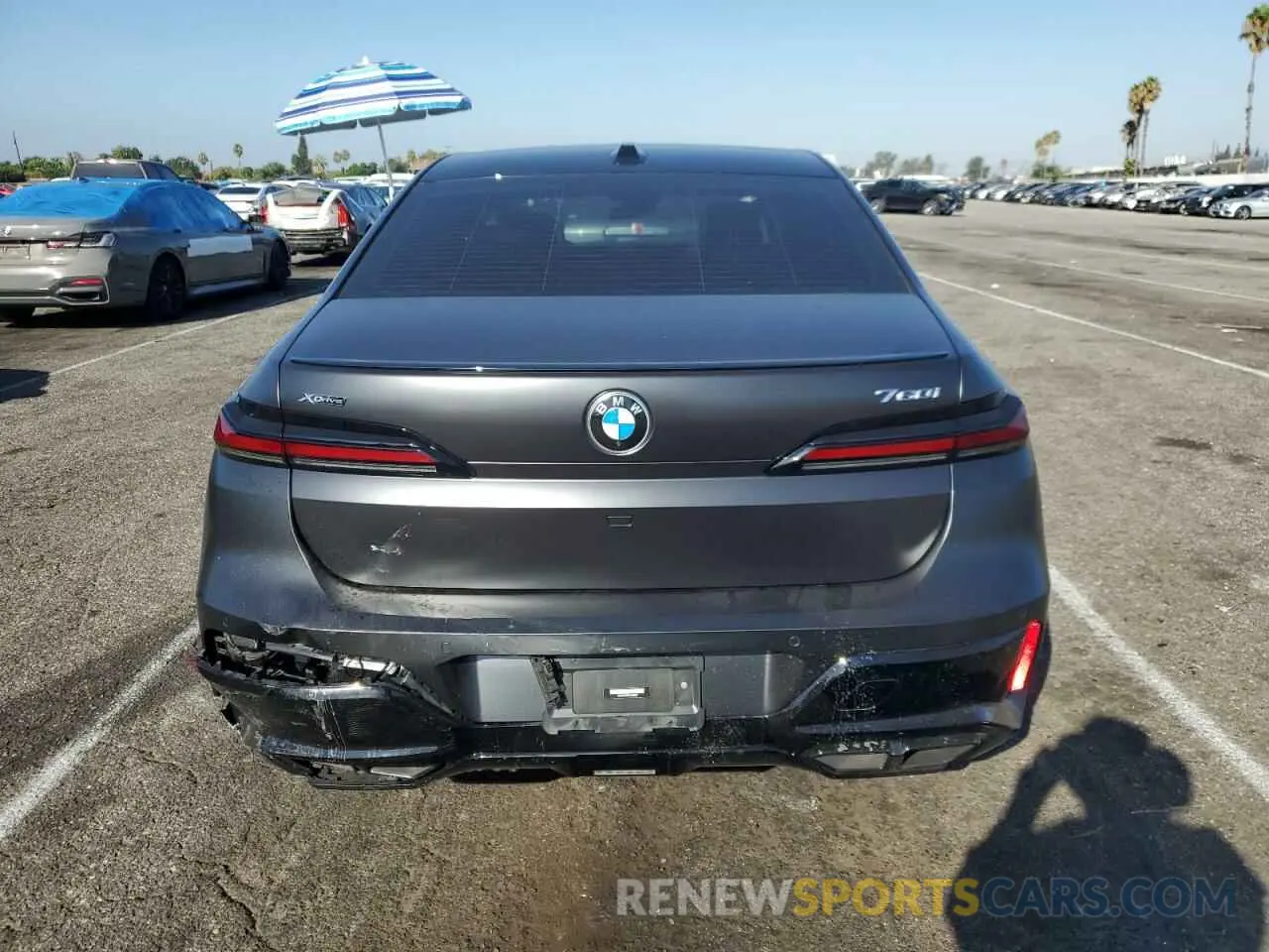 6 Фотография поврежденного автомобиля WBA33EJ0XPCL76968 BMW 760 XI 2023