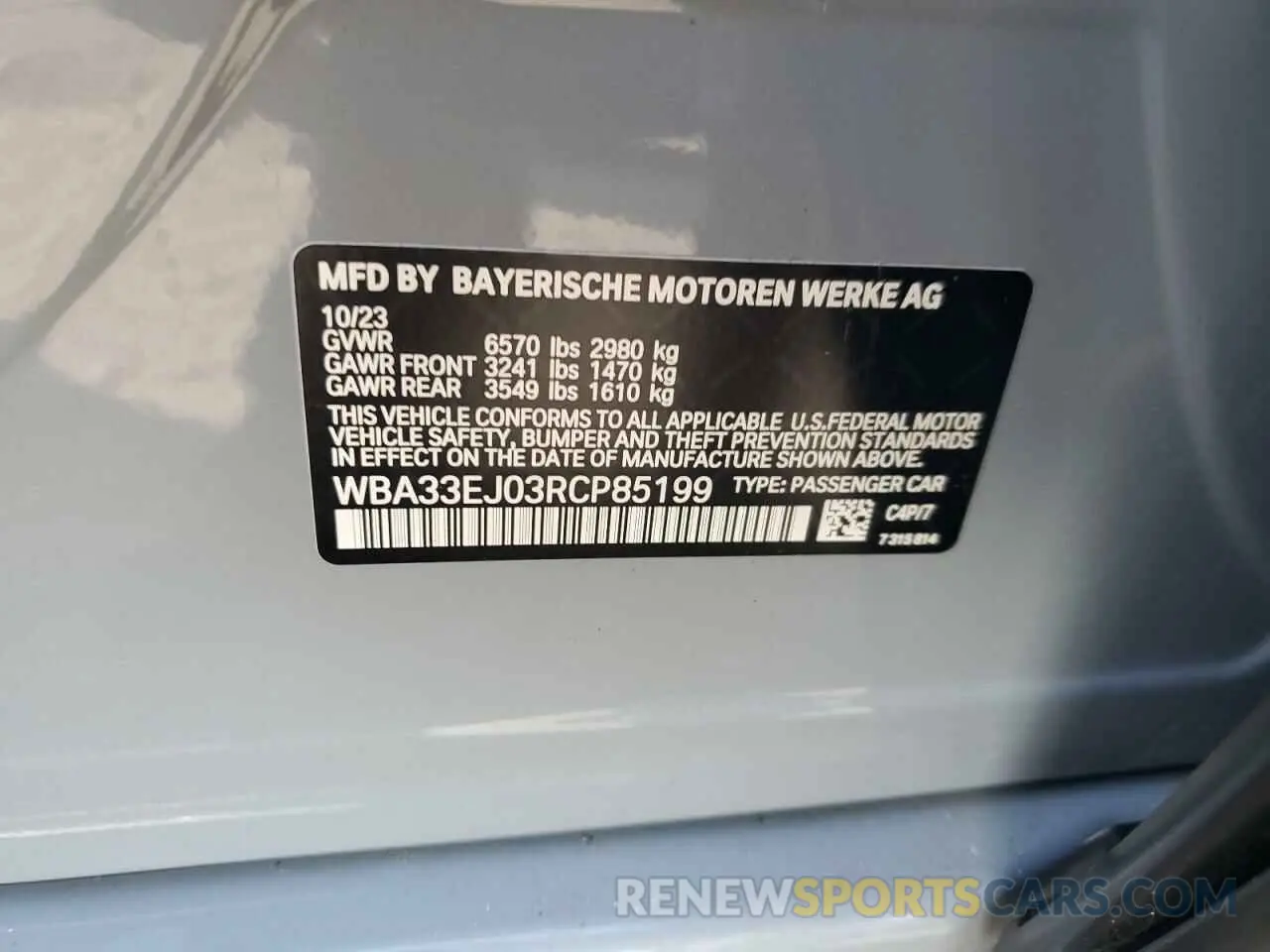 14 Фотография поврежденного автомобиля WBA33EJ03RCP85199 BMW 760 XI 2024