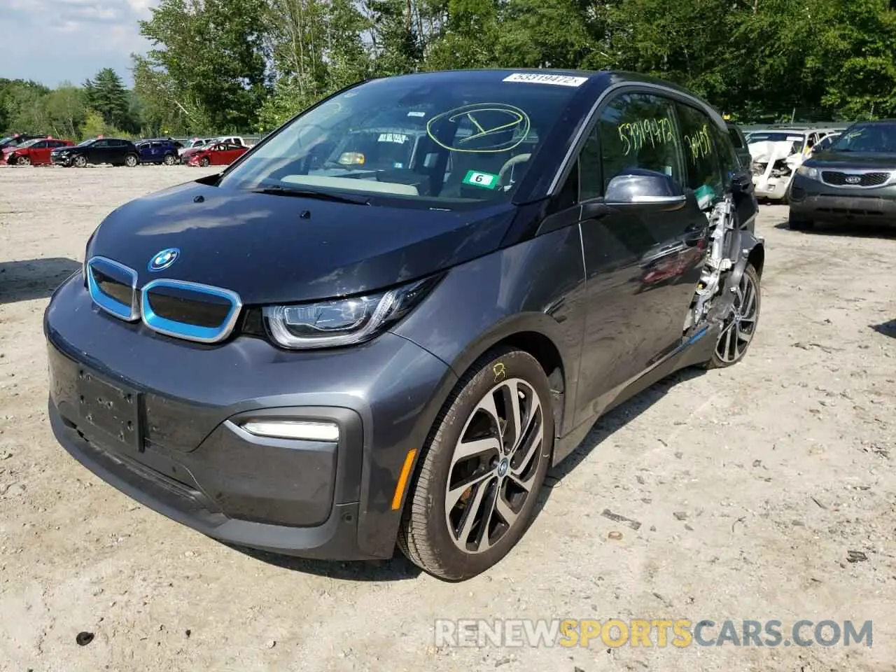 2 Фотография поврежденного автомобиля WBY8P4C53K7E29996 BMW I SERIES 2019