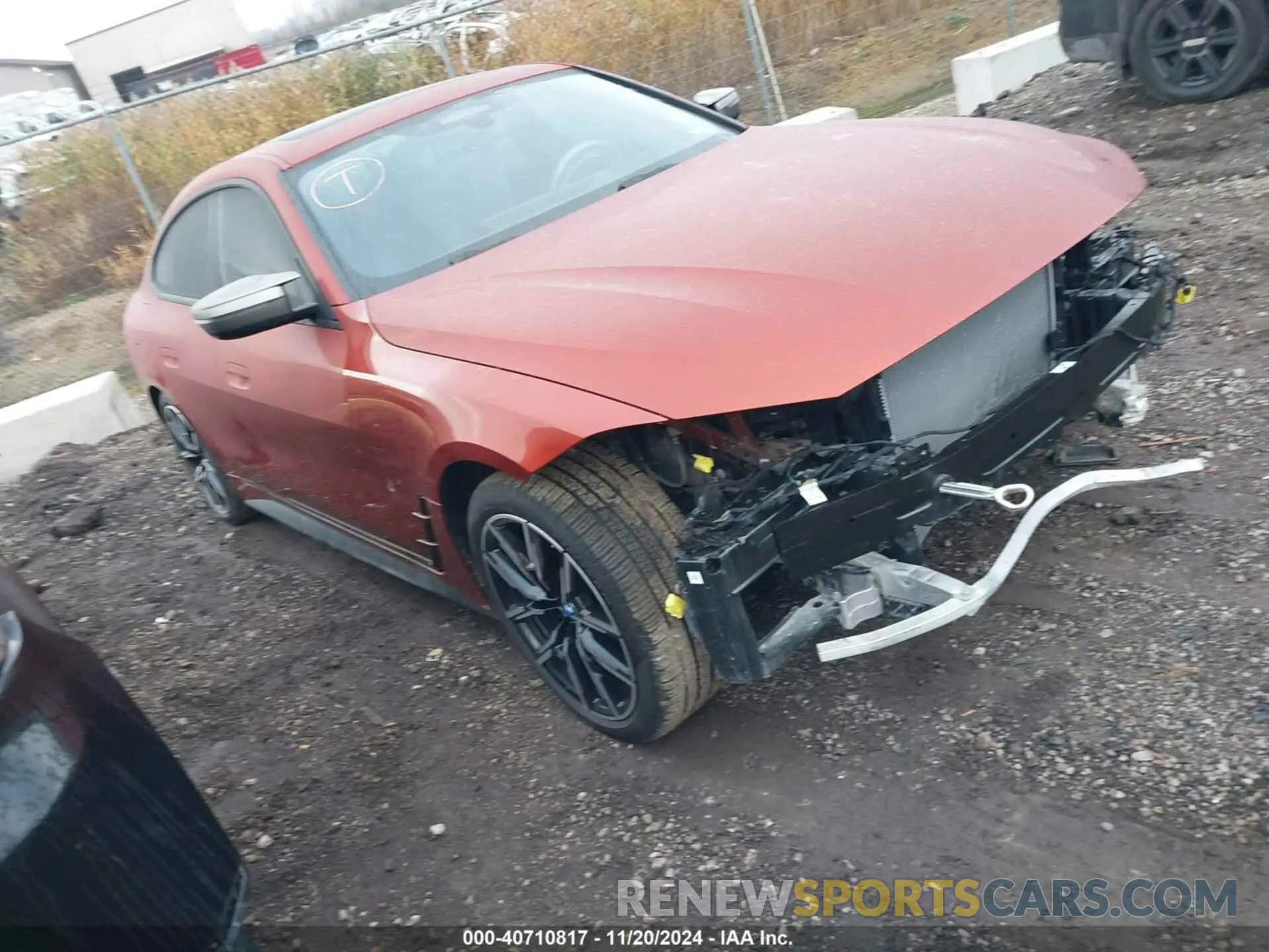 1 Photograph of a damaged car WBY33AW04PFP54493 BMW I4 2023