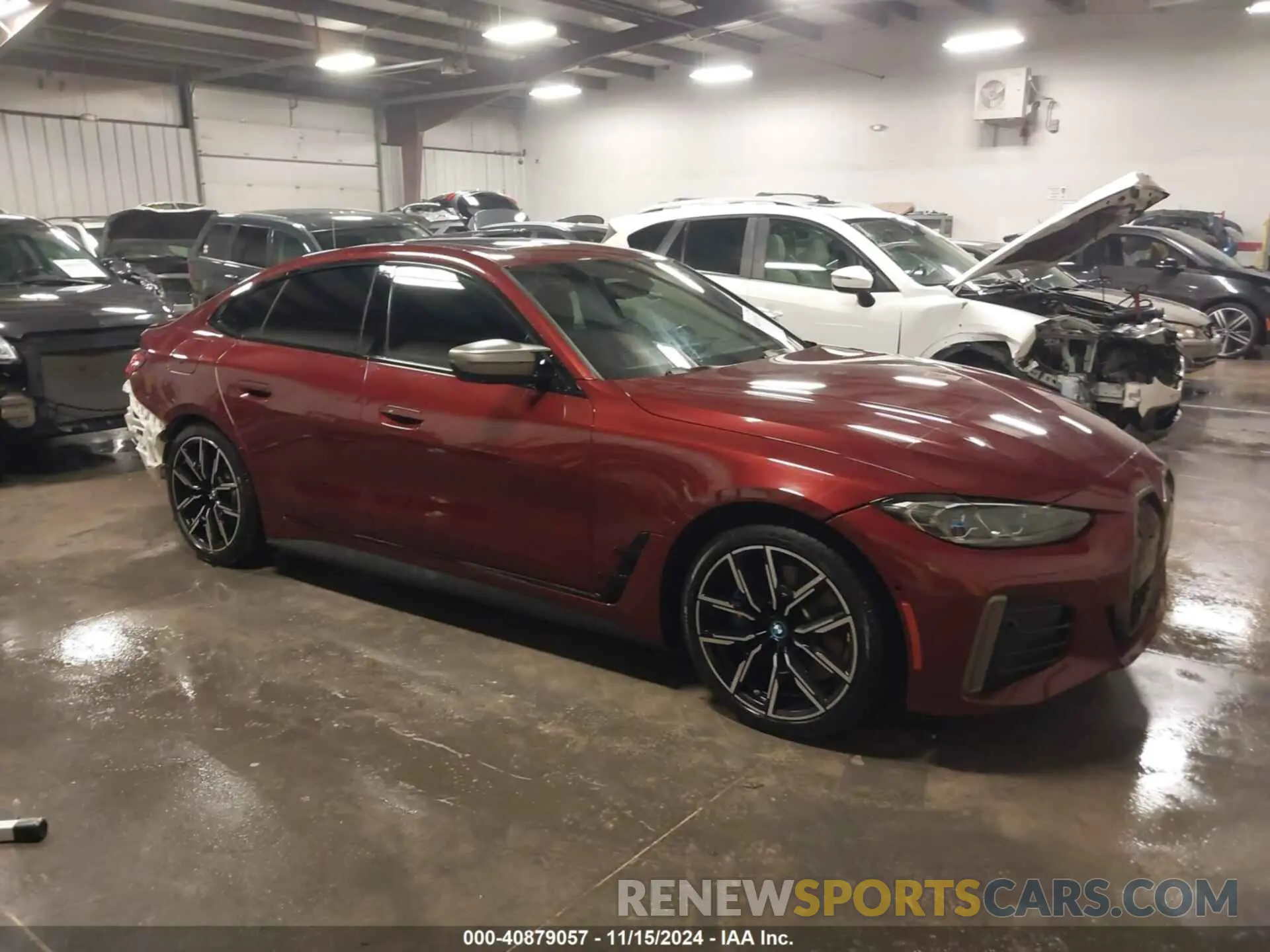 1 Фотография поврежденного автомобиля WBY33AW0XPFR20550 BMW I4 2023