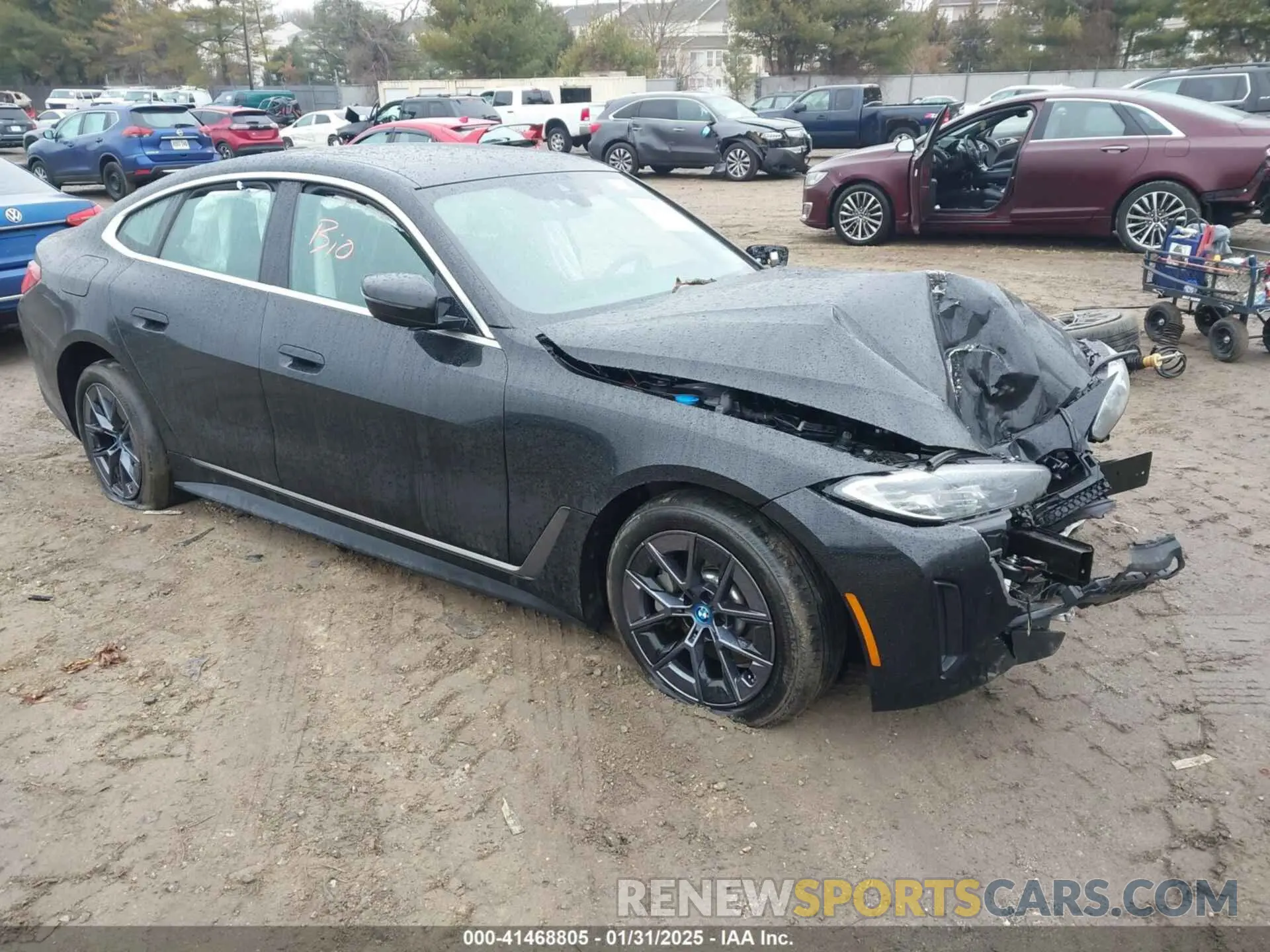 1 Photograph of a damaged car WBY43AW03PFP82824 BMW I4 2023