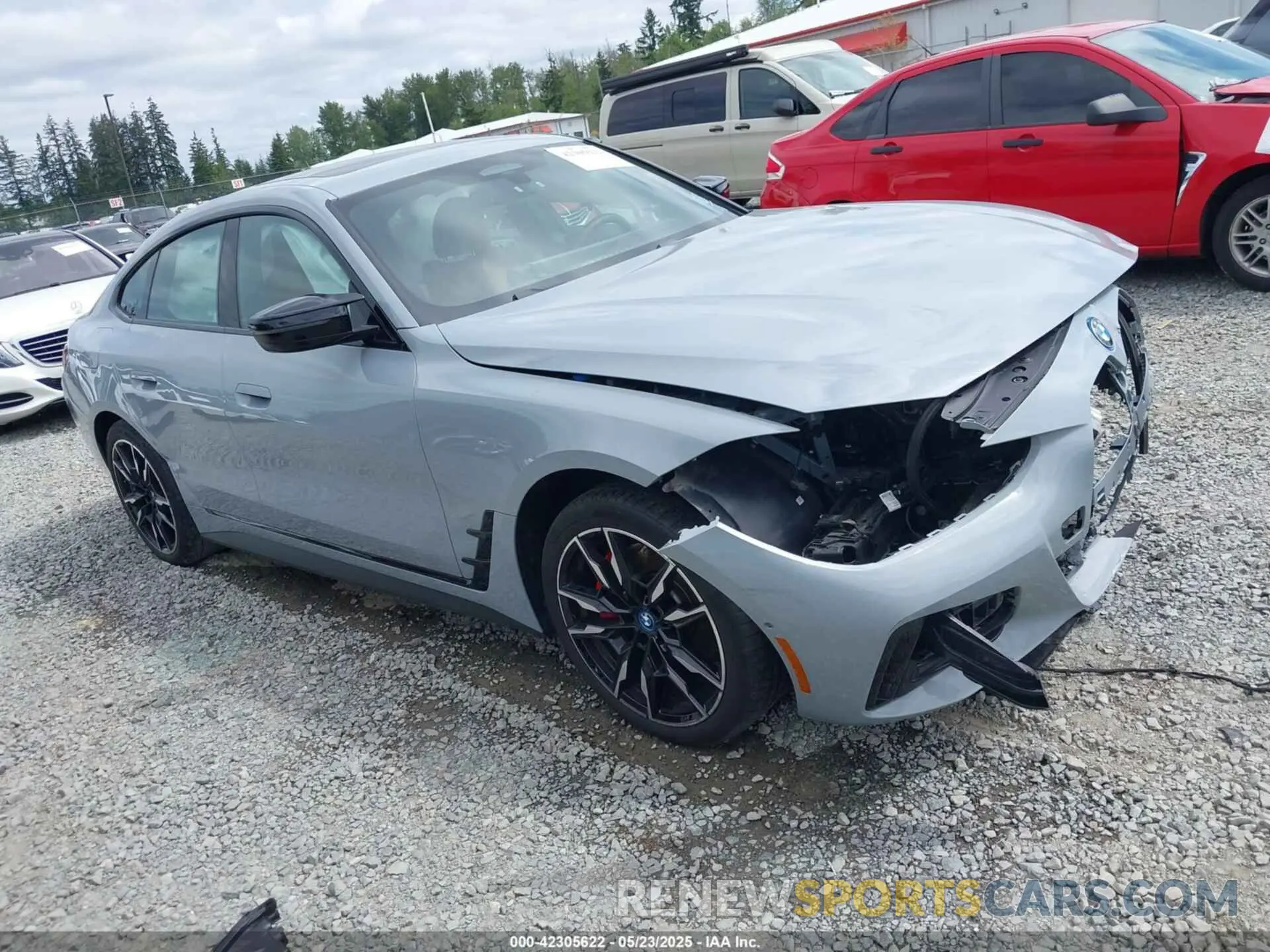 1 Photograph of a damaged car WBY33AW00RFR80145 BMW I4 2024