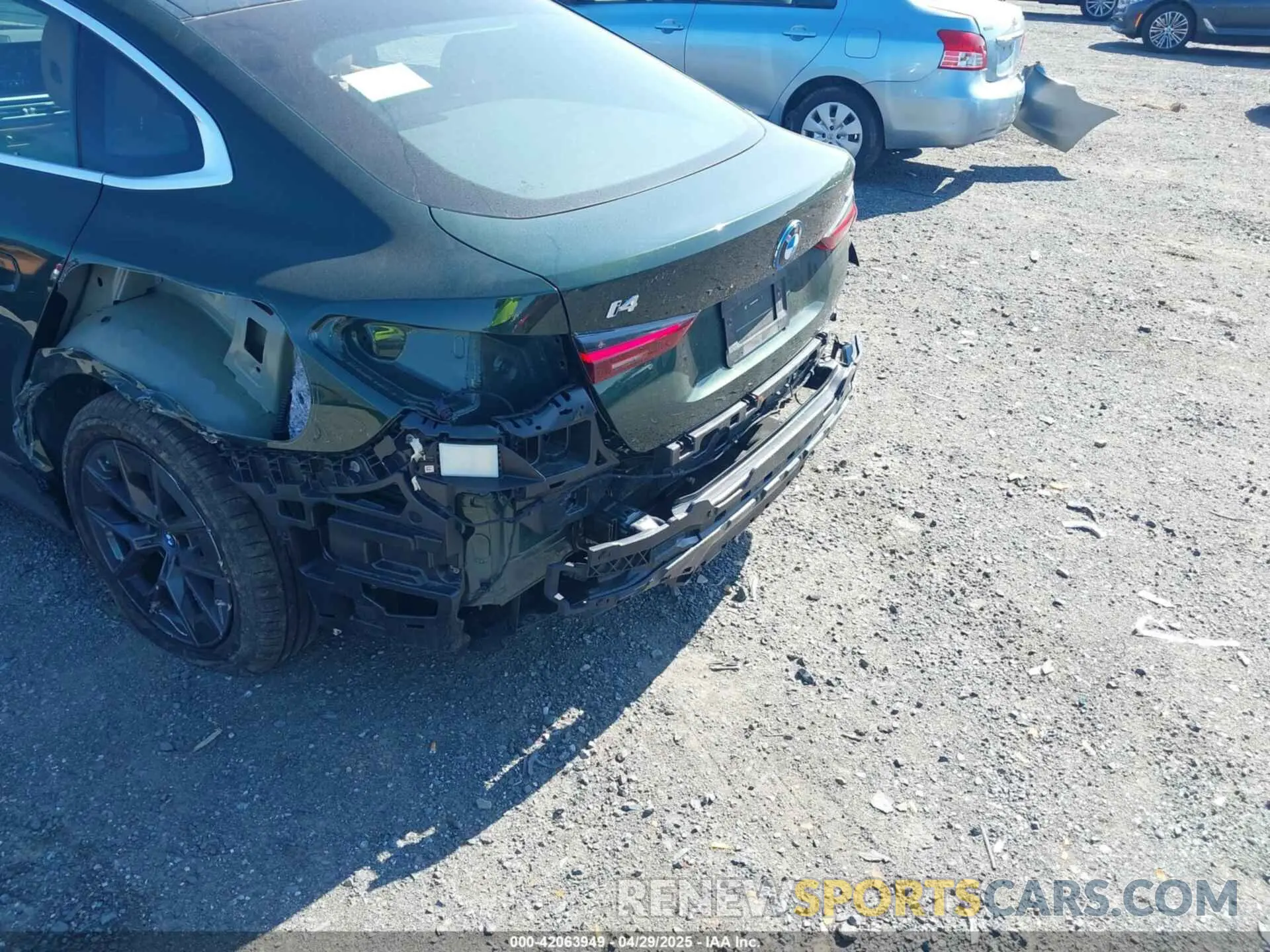 6 Photograph of a damaged car WBY43AW08RFS39794 BMW I4 2024
