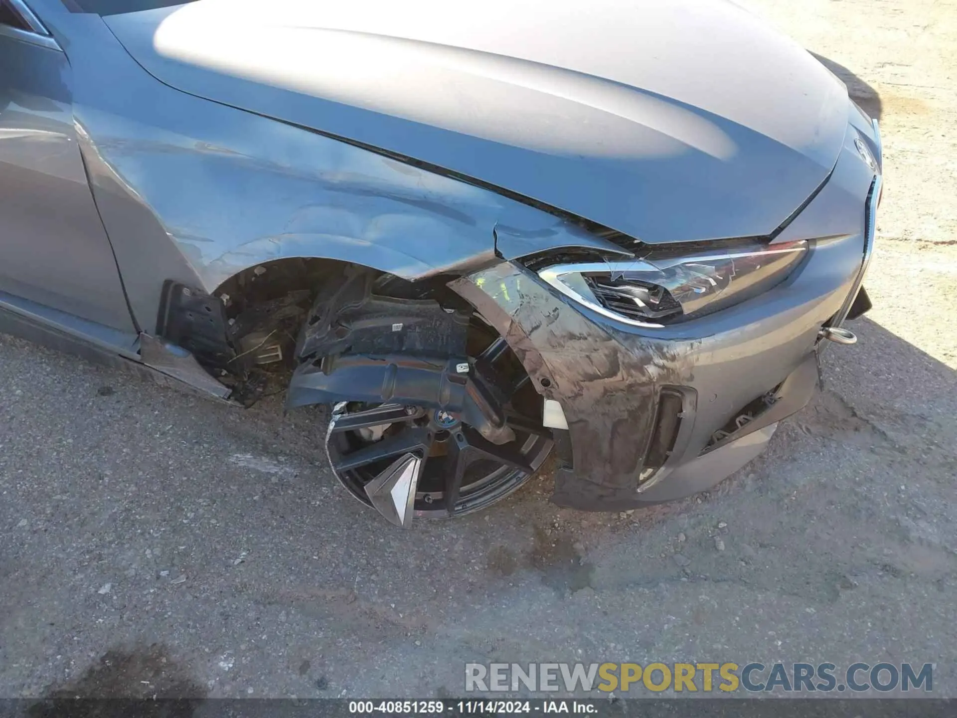 6 Photograph of a damaged car WBY83FB02RFT17491 BMW I4 2024