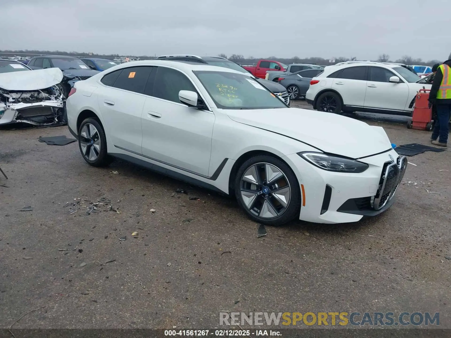 1 Photograph of a damaged car WBY83FB09RFS52364 BMW I4 2024