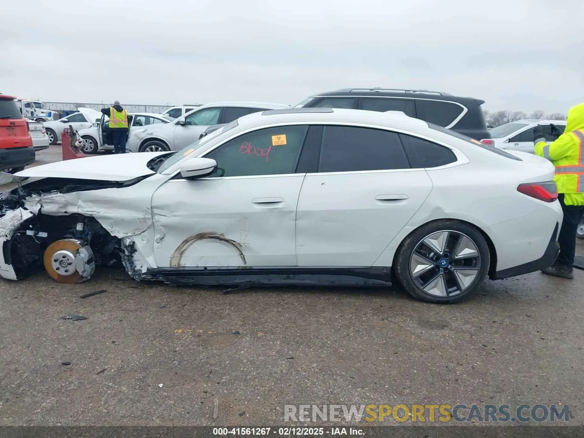14 Photograph of a damaged car WBY83FB09RFS52364 BMW I4 2024