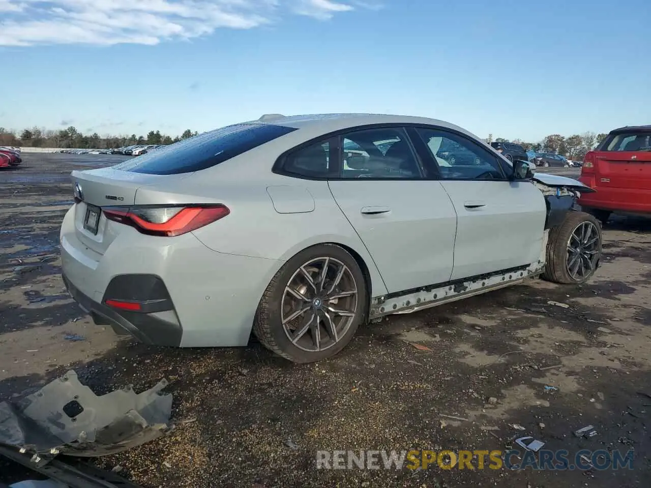 3 Photograph of a damaged car WBY73AW02NFM61268 BMW I4 EDRIVE 2022