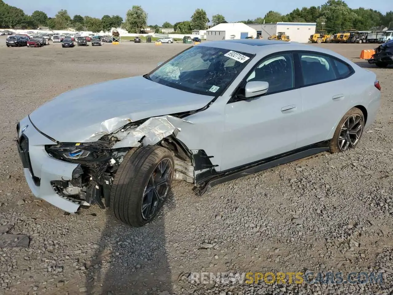 1 Photograph of a damaged car WBY73AW08NFM61503 BMW I4 EDRIVE 2022
