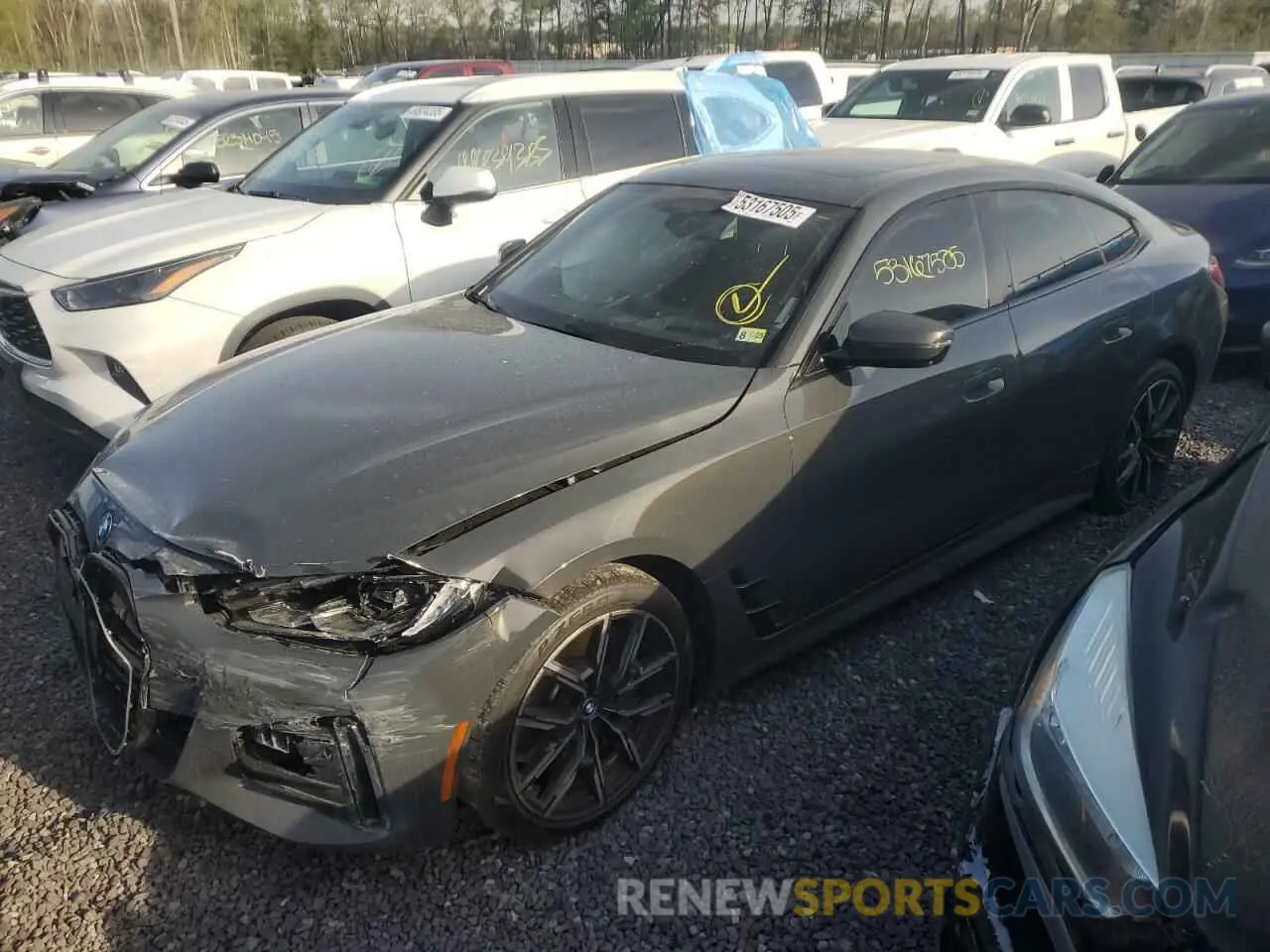 1 Photograph of a damaged car WBY73AW0XNFN24164 BMW I4 EDRIVE 2022