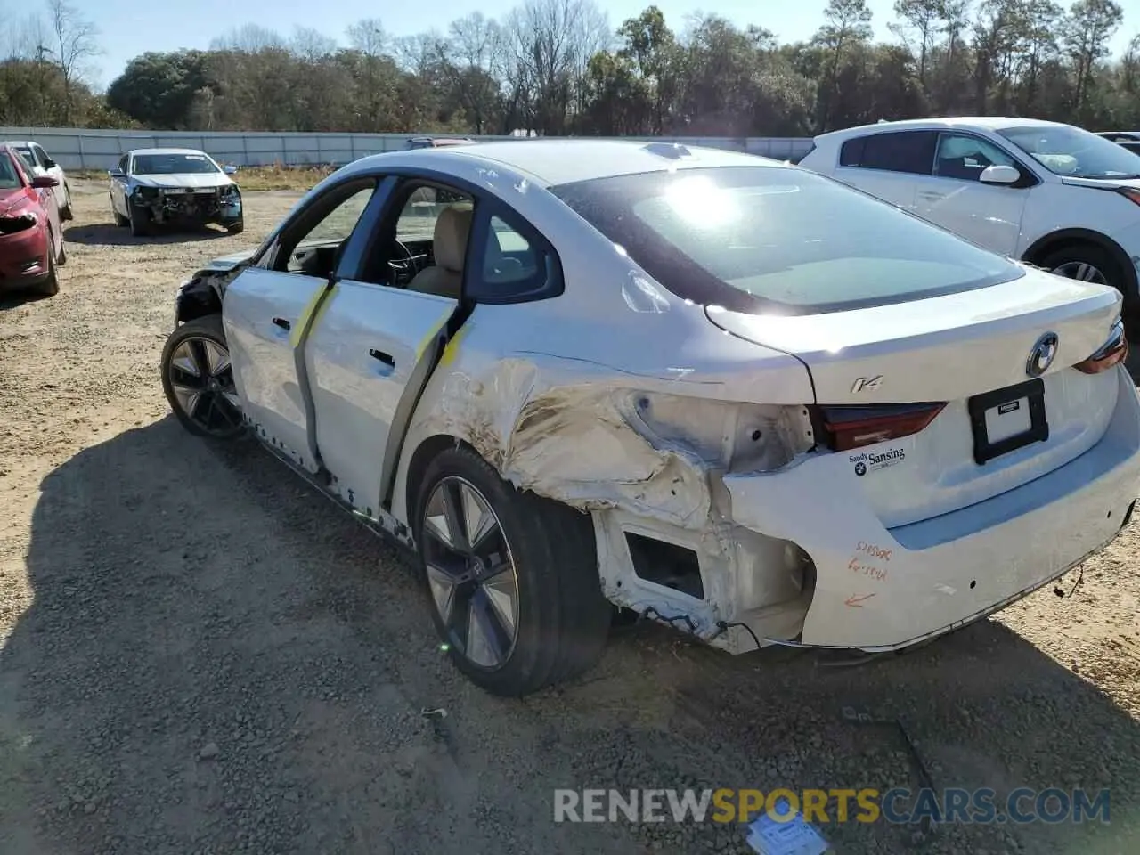 2 Photograph of a damaged car WBY43AW03PFP62850 BMW I4 EDRIVE 2023