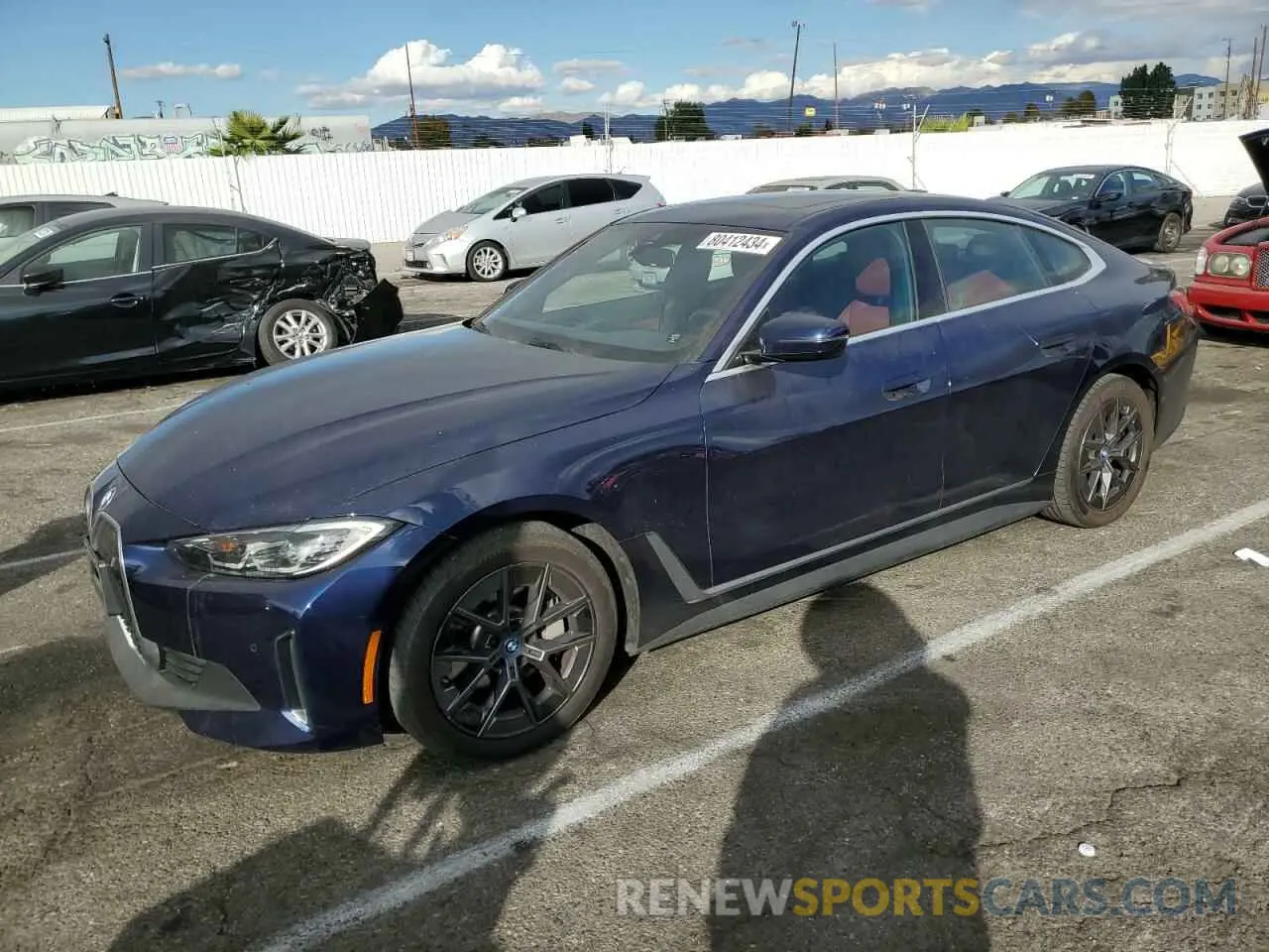 1 Фотография поврежденного автомобиля WBY73AW04PFP79587 BMW I4 EDRIVE 2023
