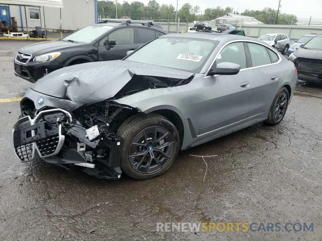 1 Photograph of a damaged car WBY43AW01RFS50457 BMW I4 EDRIVE 2024