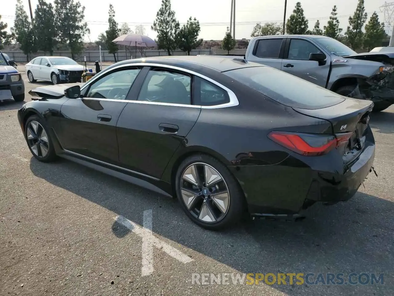 2 Photograph of a damaged car WBY43AW09RFS90527 BMW I4 EDRIVE 2024