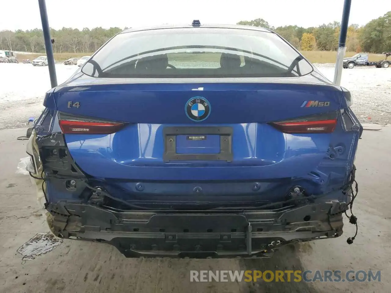 6 Фотография поврежденного автомобиля WBY33AW00PFP23418 BMW I4 M50 2023