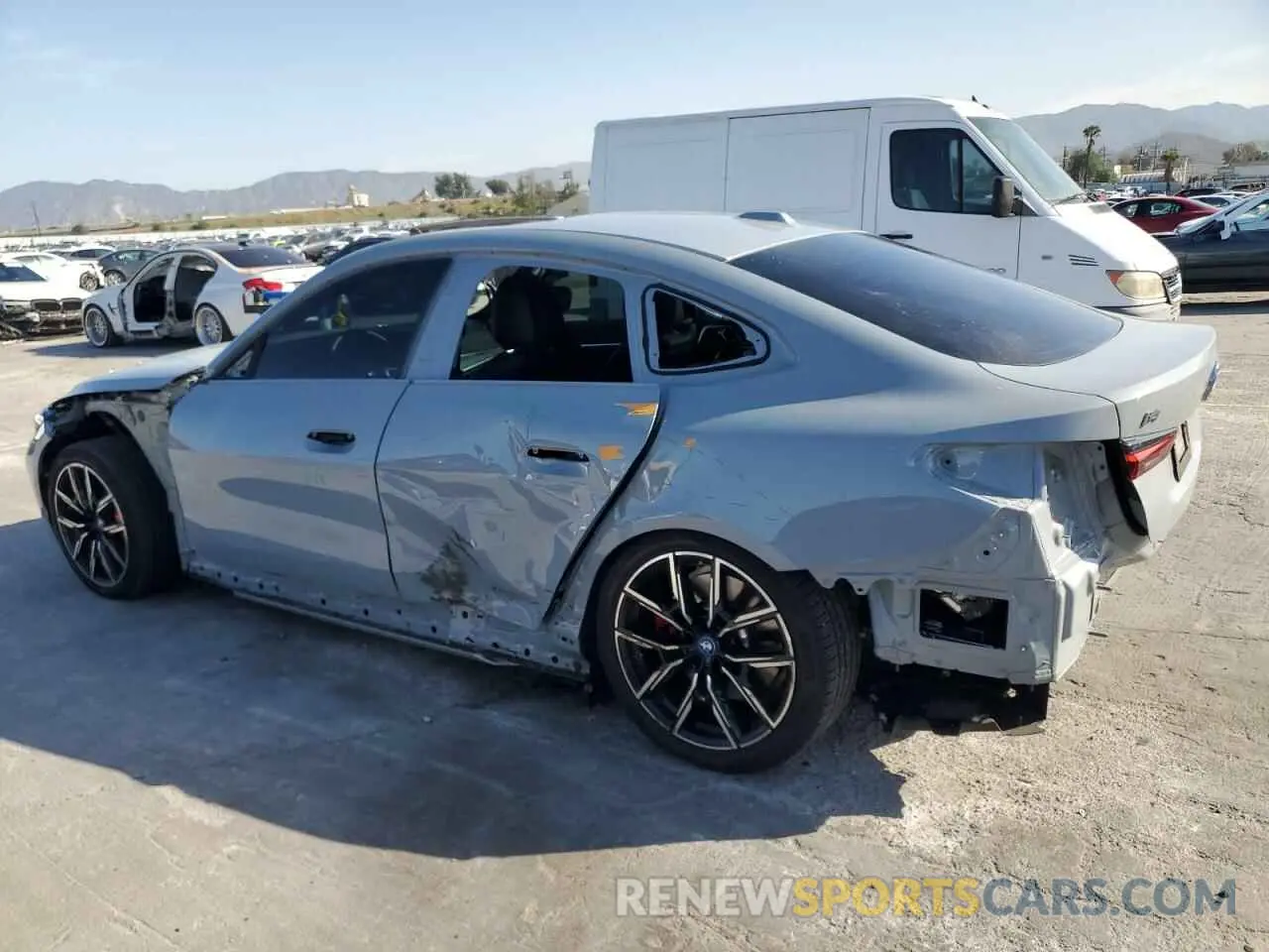2 Photograph of a damaged car WBY33AW00PFR00503 BMW I4 M50 2023