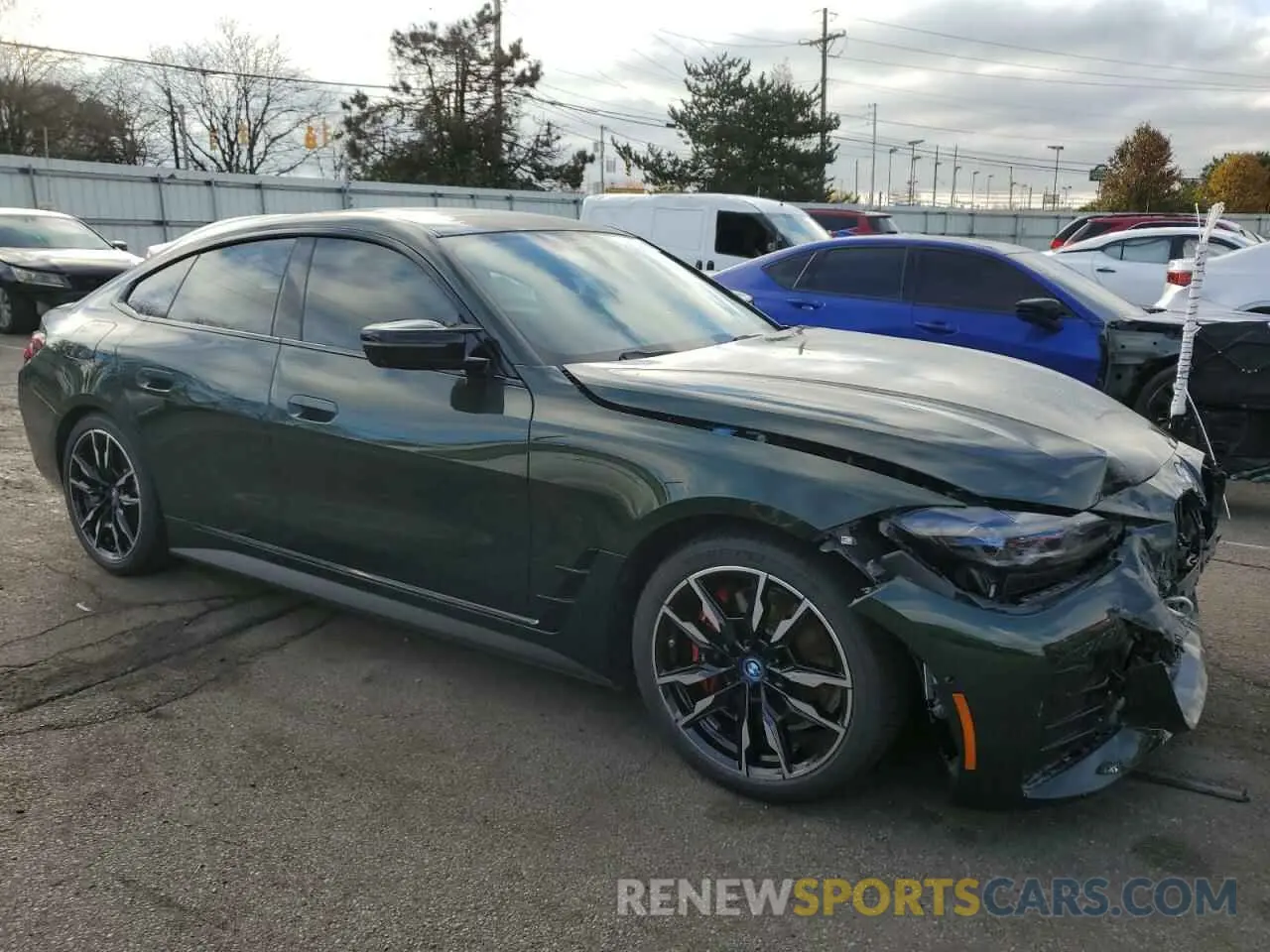 4 Photograph of a damaged car WBY33AW0XRFS54227 BMW I4 M50 2024