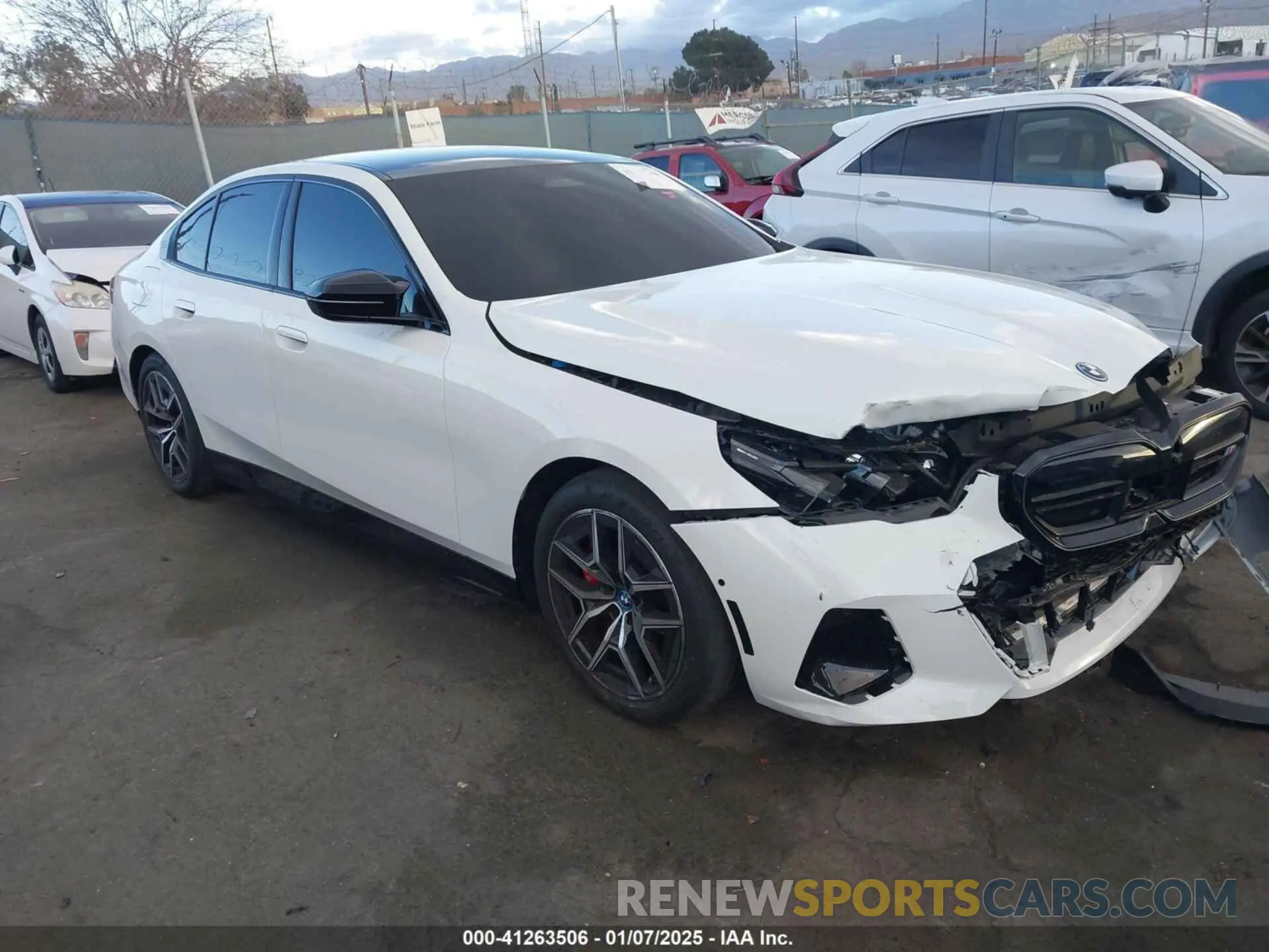 1 Photograph of a damaged car WBY43FK05RCR89416 BMW I5 2024