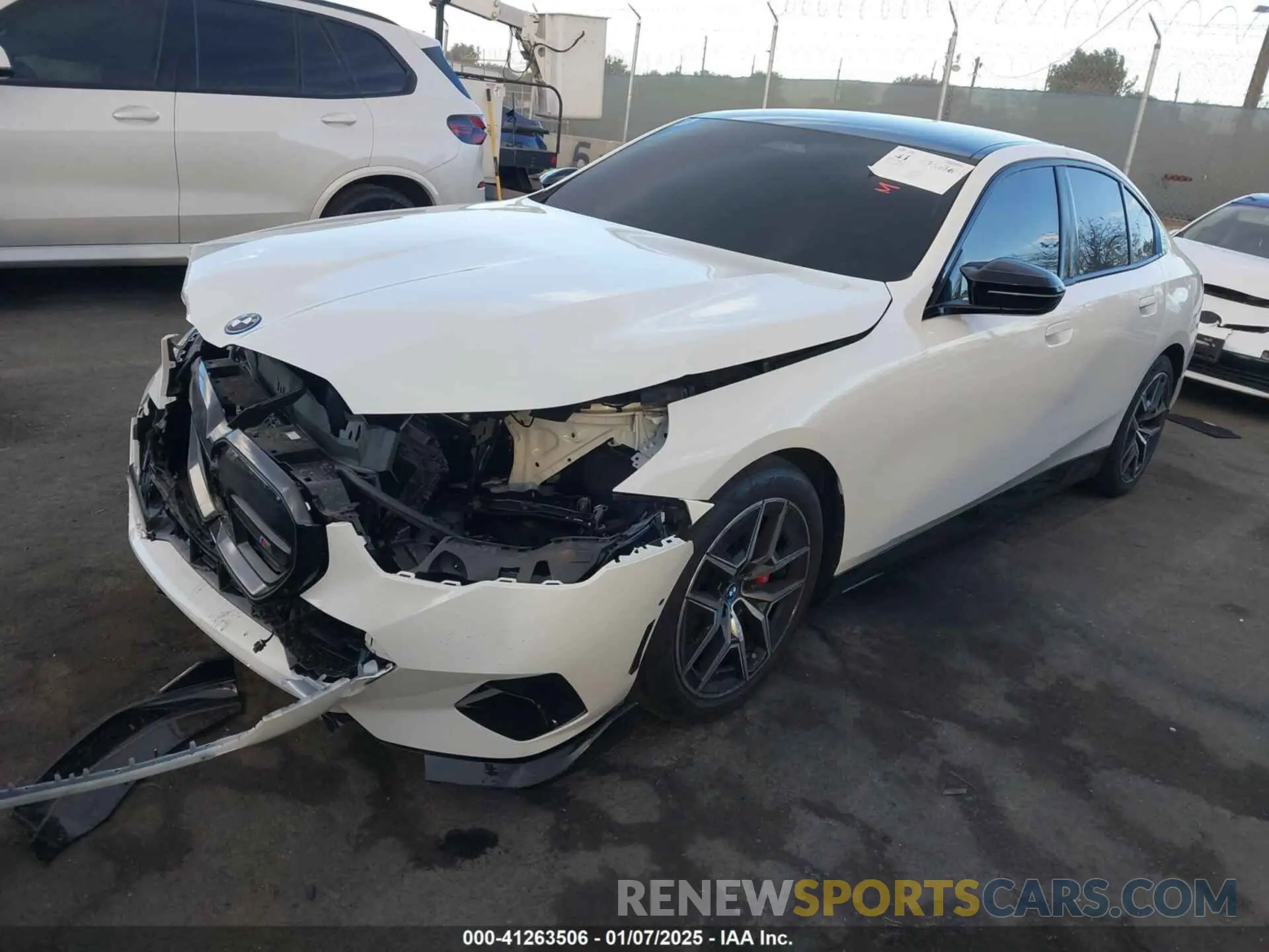 2 Photograph of a damaged car WBY43FK05RCR89416 BMW I5 2024