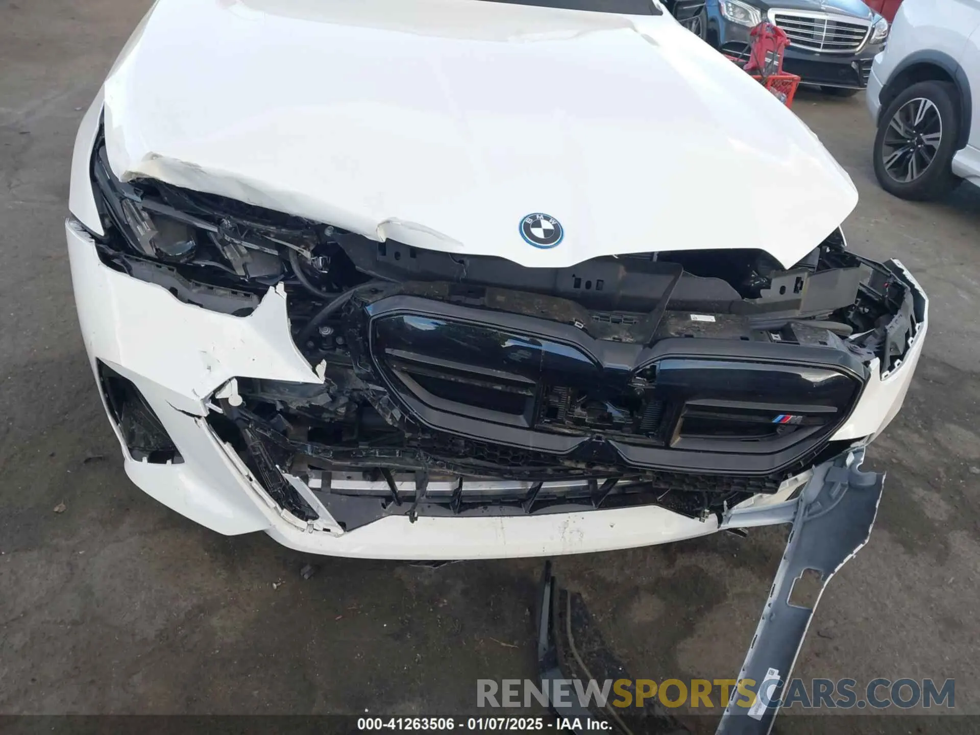 6 Photograph of a damaged car WBY43FK05RCR89416 BMW I5 2024