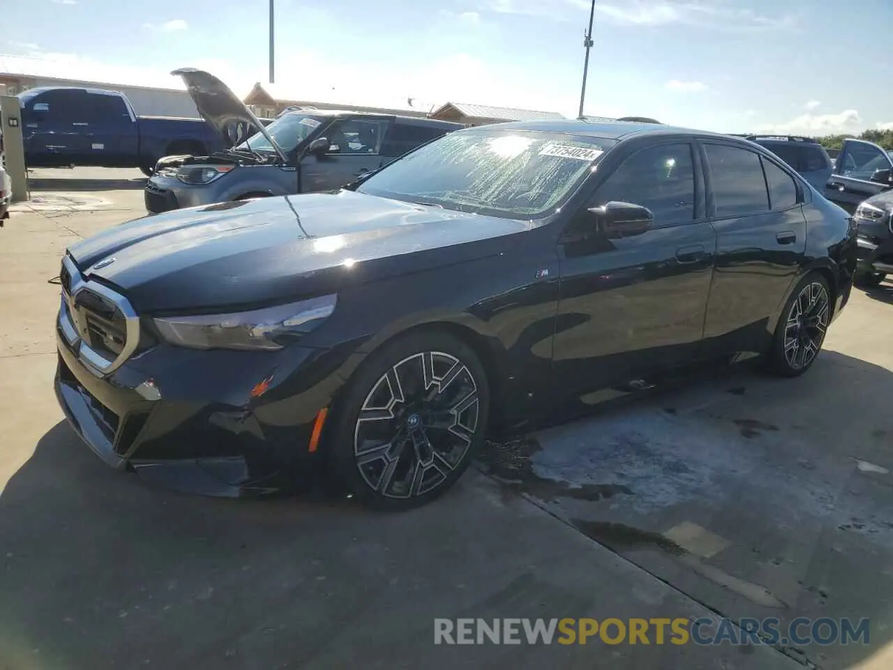 1 Photograph of a damaged car WBY43FK00RCP12947 BMW I5 M60 2024