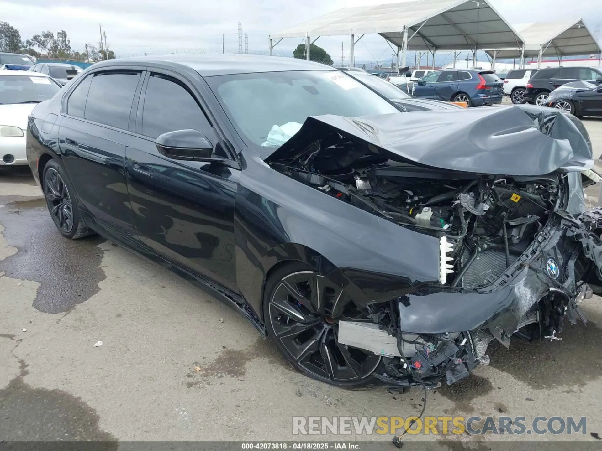 1 Photograph of a damaged car WBY43EJ06RCR75472 BMW I7 2024