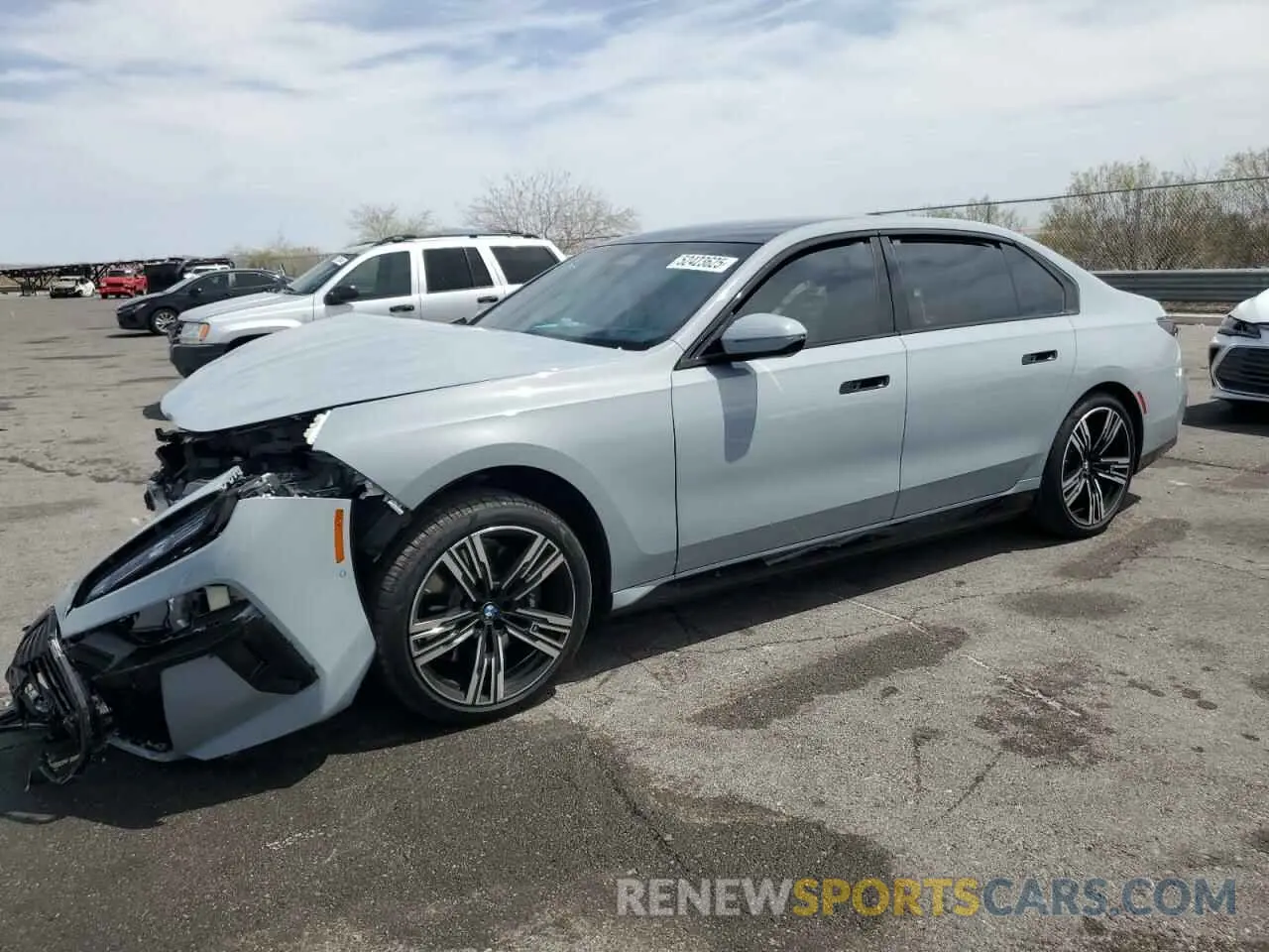 1 Фотография поврежденного автомобиля WBY53EJ04RCR17588 BMW I7 XDRIVE6 2024