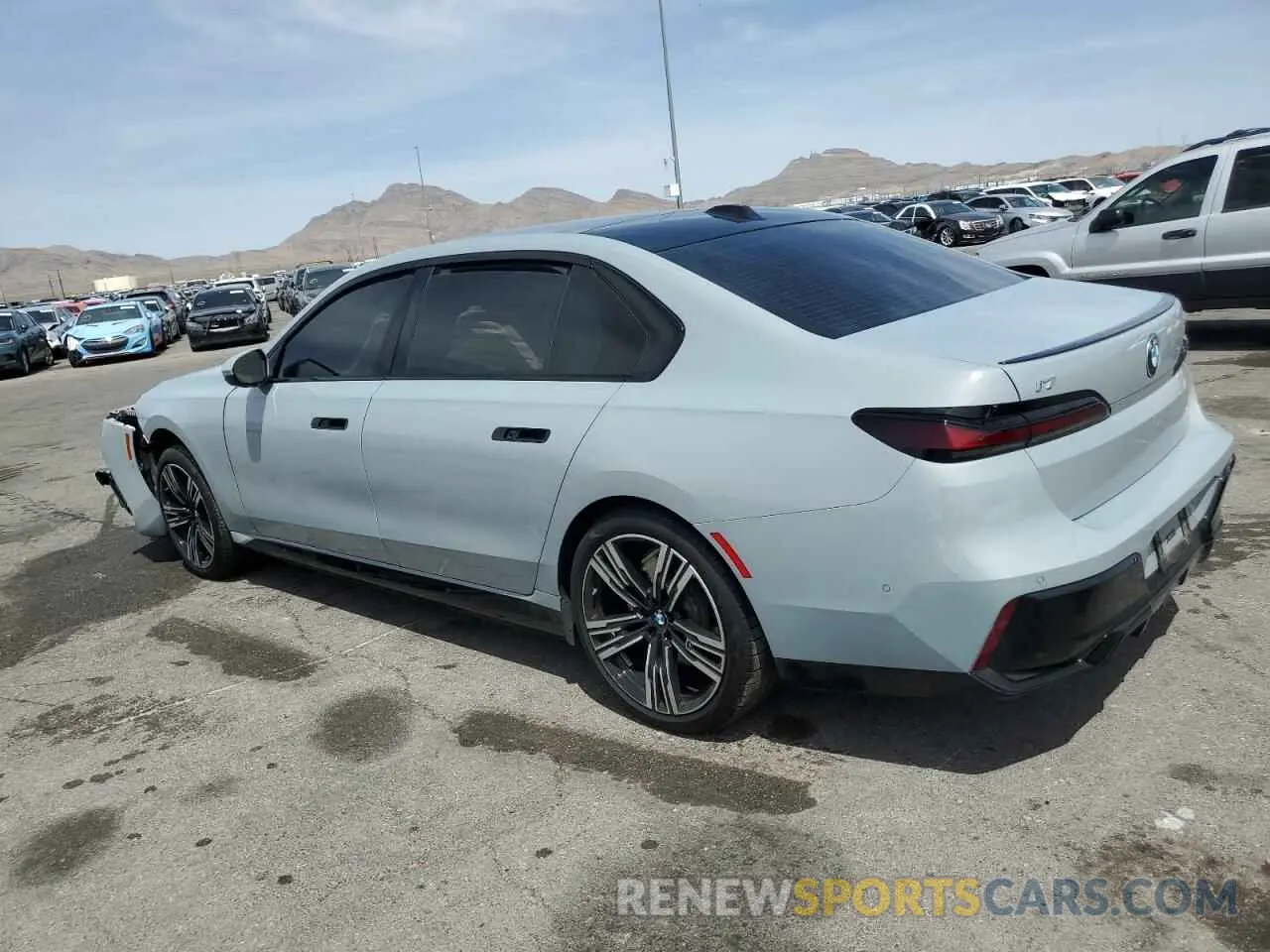 2 Фотография поврежденного автомобиля WBY53EJ04RCR17588 BMW I7 XDRIVE6 2024