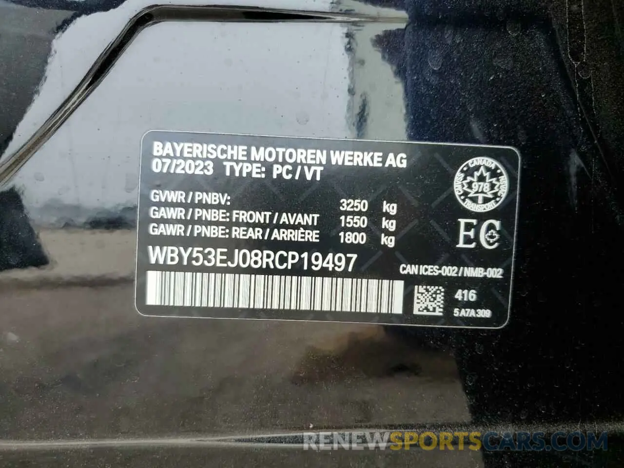12 Фотография поврежденного автомобиля WBY53EJ08RCP19497 BMW I7 XDRIVE6 2024