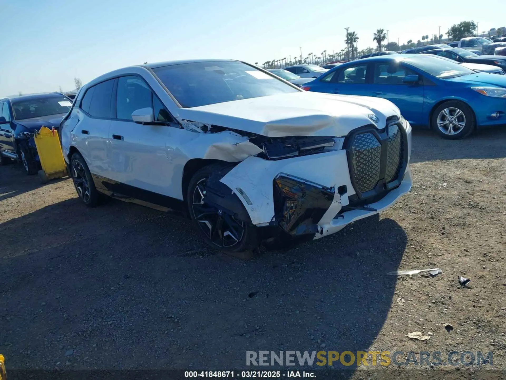 1 Photograph of a damaged car WB523CF04RCR56100 BMW IX 2024