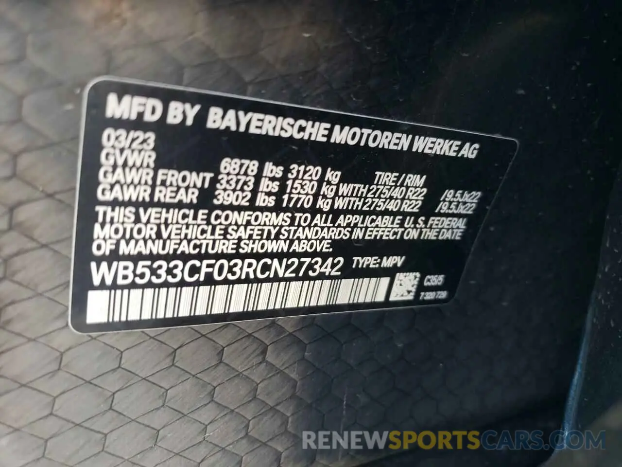 12 Фотография поврежденного автомобиля WB533CF03RCN27342 BMW IX M60 2024