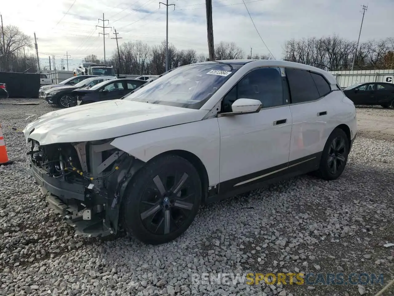 1 Photograph of a damaged car WB523CF07NCK63449 BMW IX XDRIVE5 2022