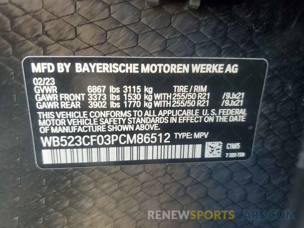 13 Фотография поврежденного автомобиля WB523CF03PCM86512 BMW IX XDRIVE5 2023