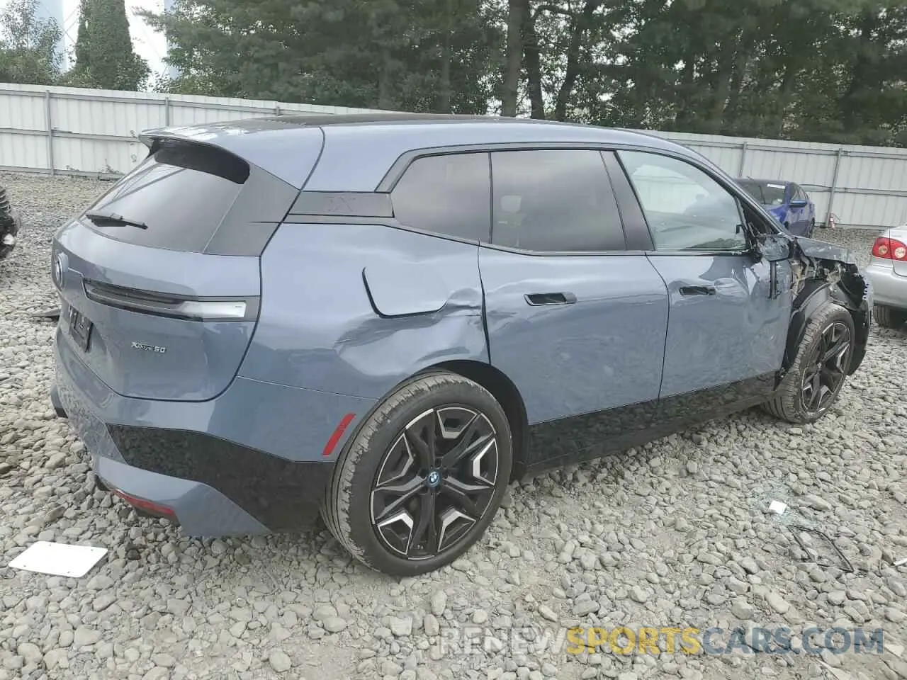 3 Фотография поврежденного автомобиля WB523CF07RCP85553 BMW IX XDRIVE5 2024