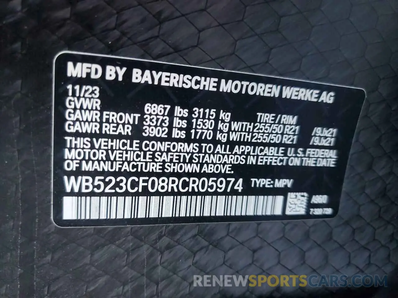 13 Фотография поврежденного автомобиля WB523CF08RCR05974 BMW IX XDRIVE5 2024