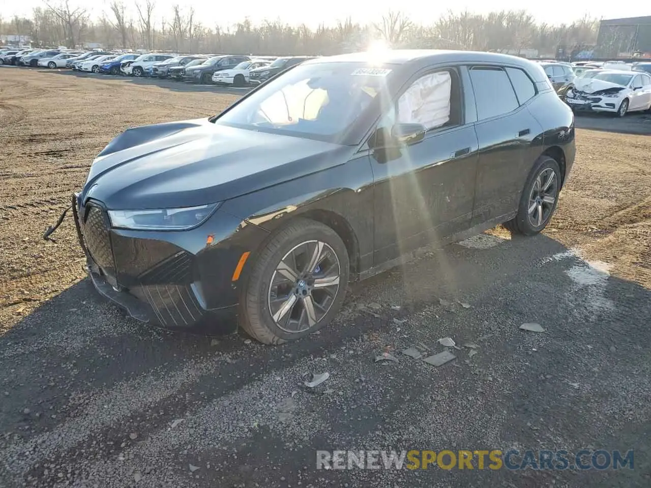 1 Photograph of a damaged car WB523CF08SCS93975 BMW IX XDRIVE5 2025