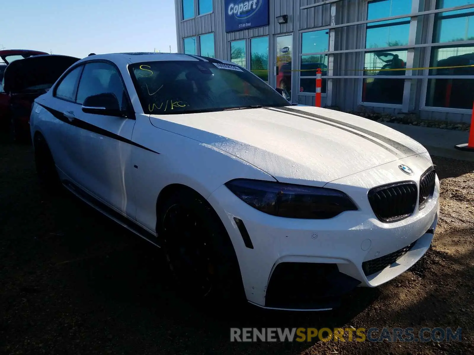 1 Photograph of a damaged car WBA2J7C55KVD61350 BMW M2 2019