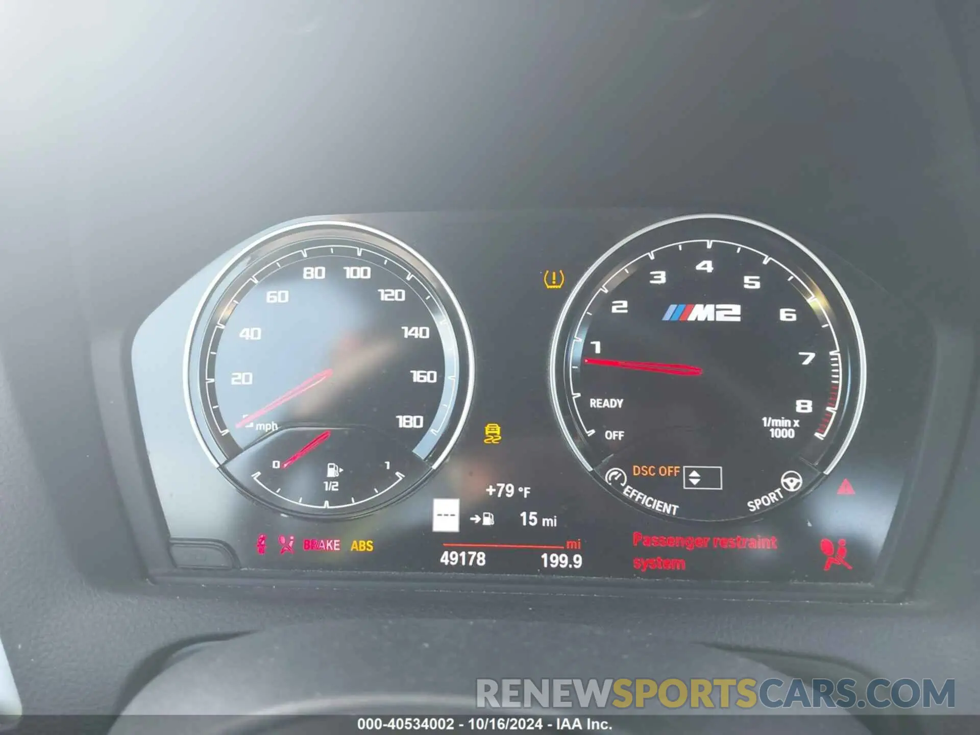 7 Photograph of a damaged car WBS2U7C57KVB09358 BMW M2 2019