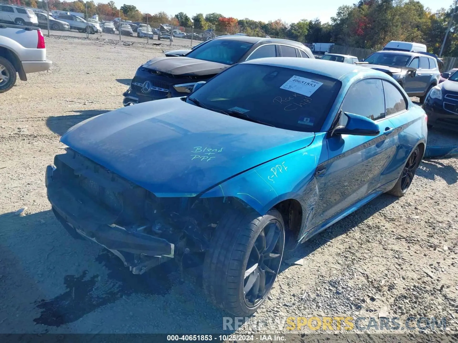 2 Photograph of a damaged car WBS2U7C5XK7D06755 BMW M2 2019