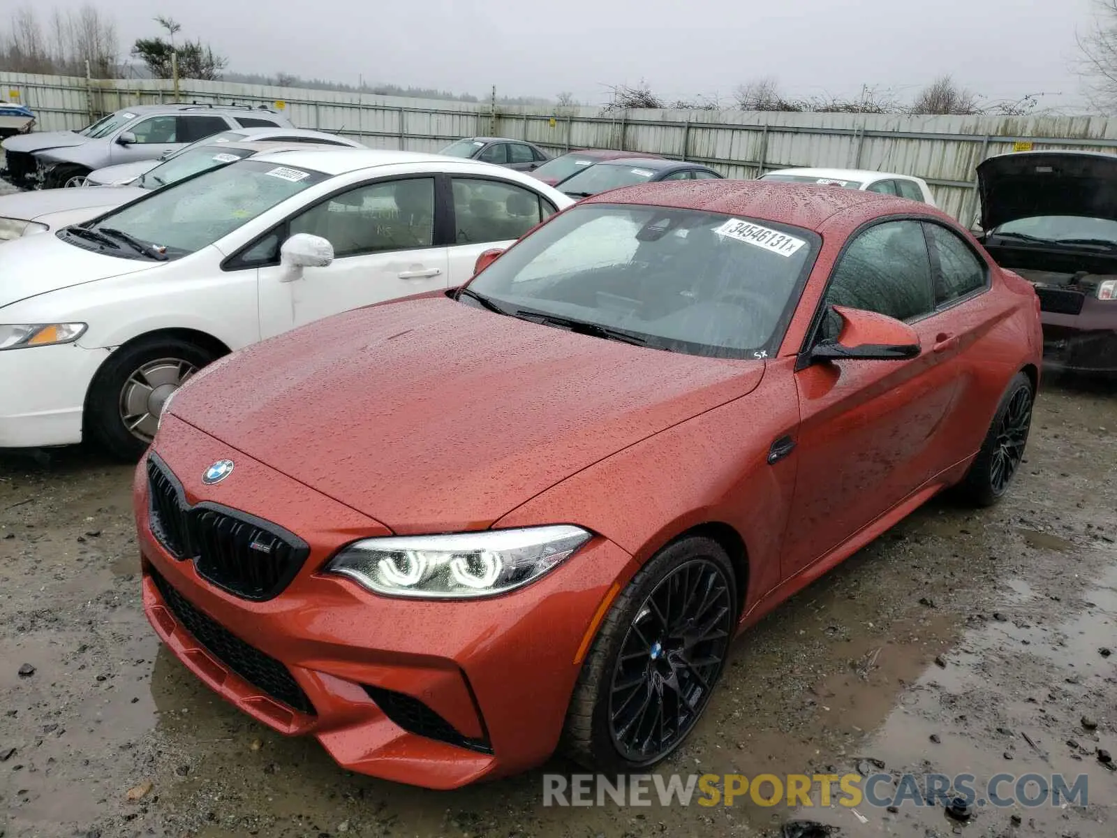 2 Photograph of a damaged car WBS2U7C05M7H03510 BMW M2 2021