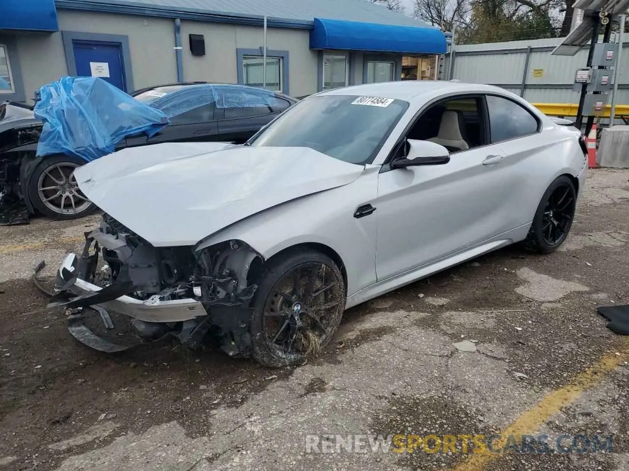 1 Photograph of a damaged car WBS2U7C06M7H84484 BMW M2 2021