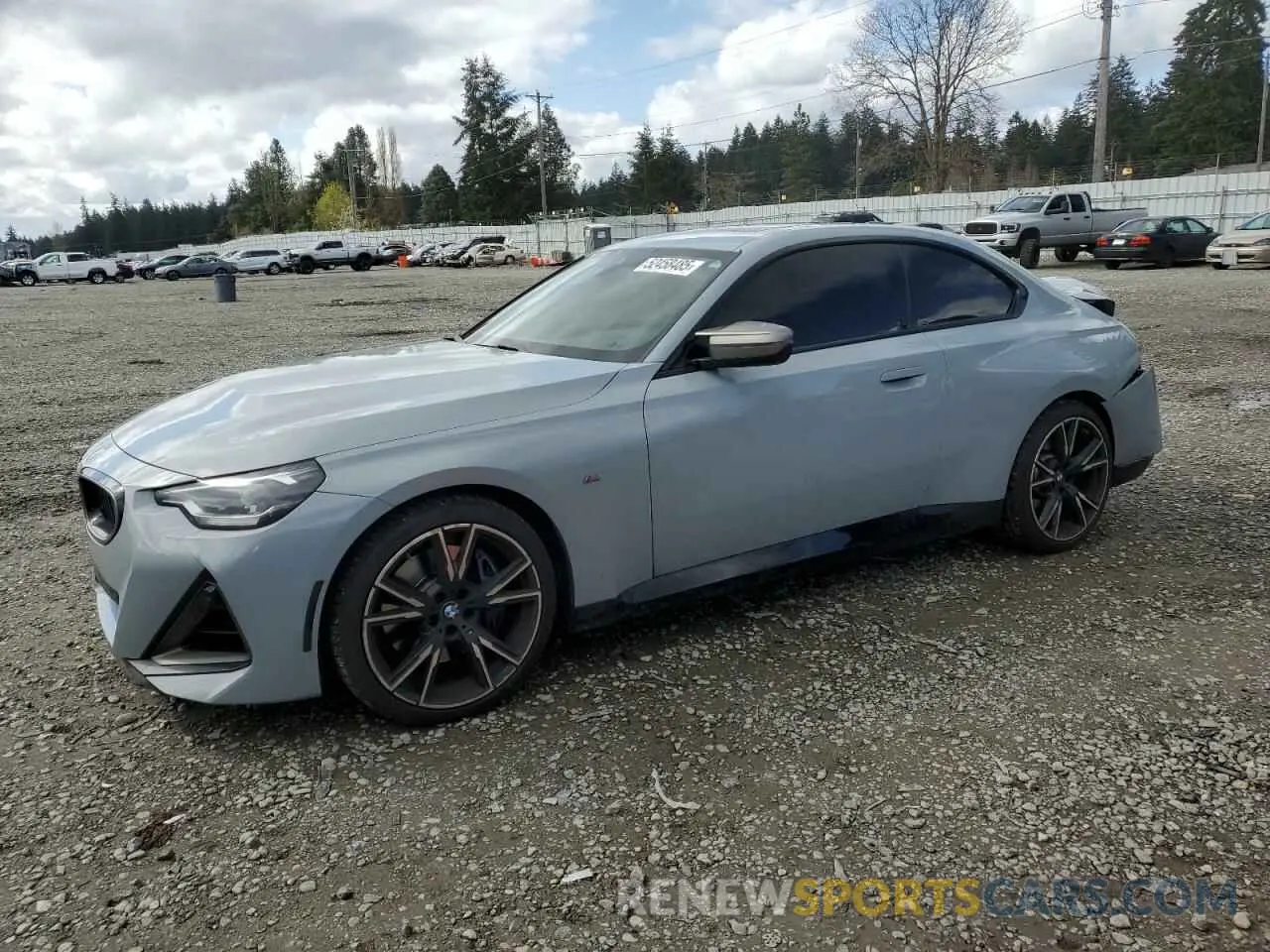 1 Photograph of a damaged car 3MW53CM09N8C33507 BMW M2 2022