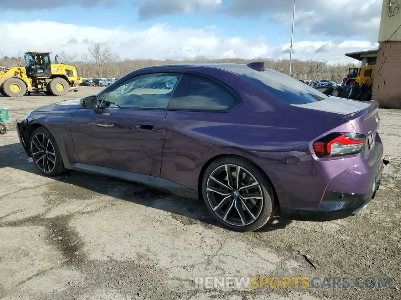 2 Photograph of a damaged car 3MW53CM09N8C49139 BMW M2 2022