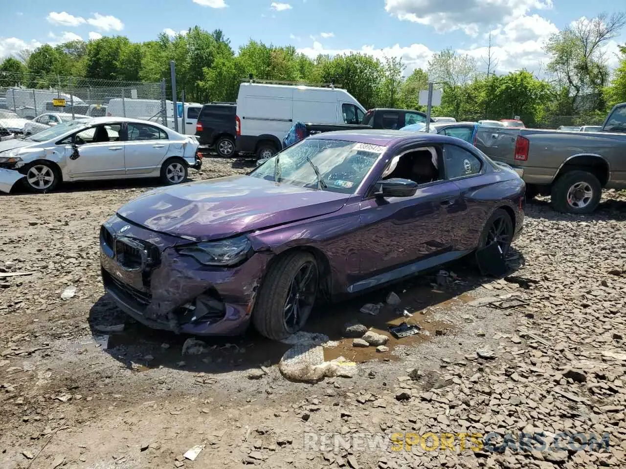 1 Photograph of a damaged car 3MW53CM03R8E57376 BMW M2 2024