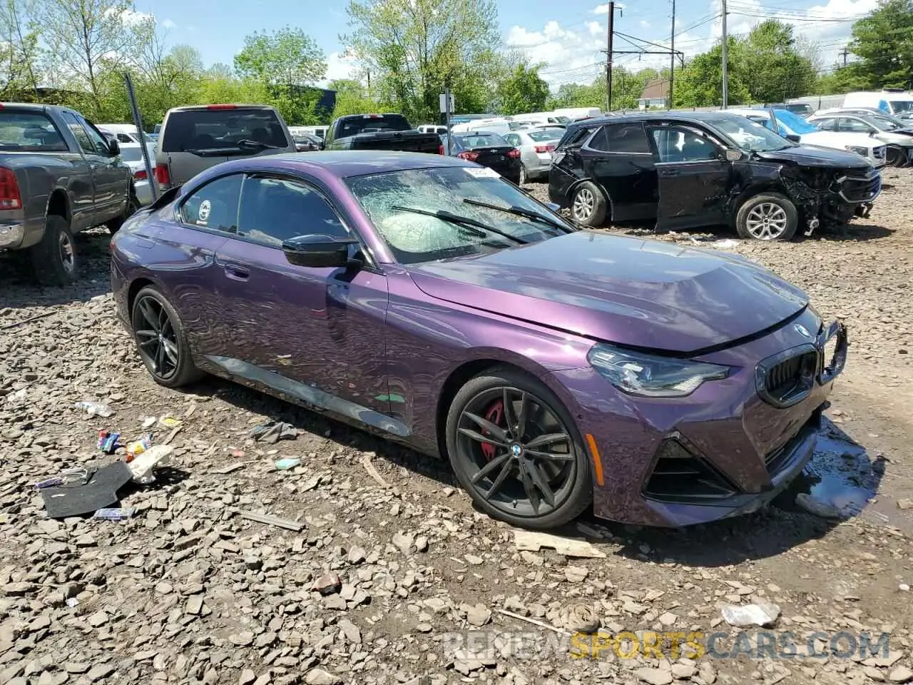 4 Photograph of a damaged car 3MW53CM03R8E57376 BMW M2 2024